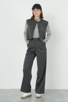 Crop Vest Anthracite 