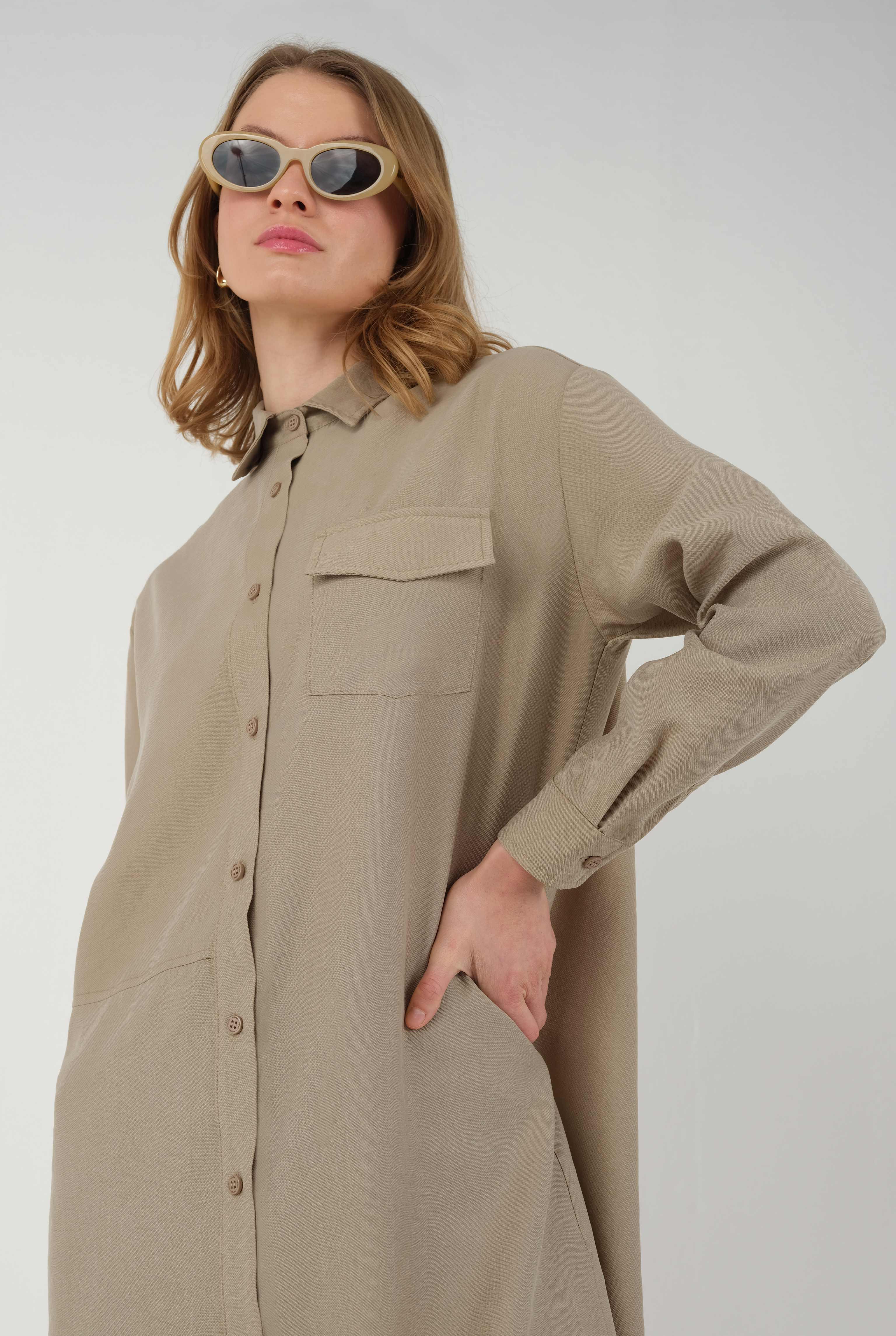 Partite Modal Shirt Mink - 2