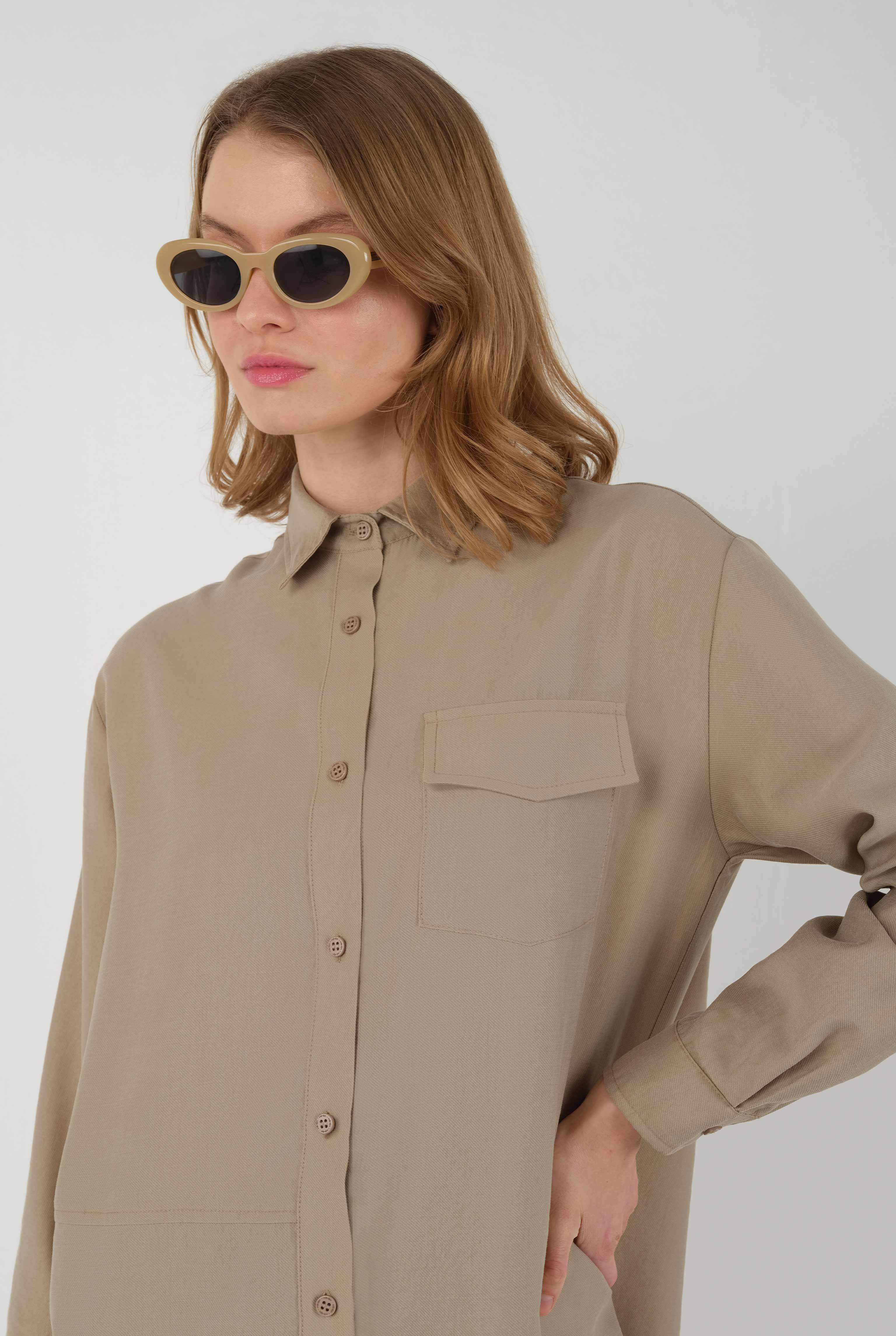 Partite Modal Shirt Mink - 4