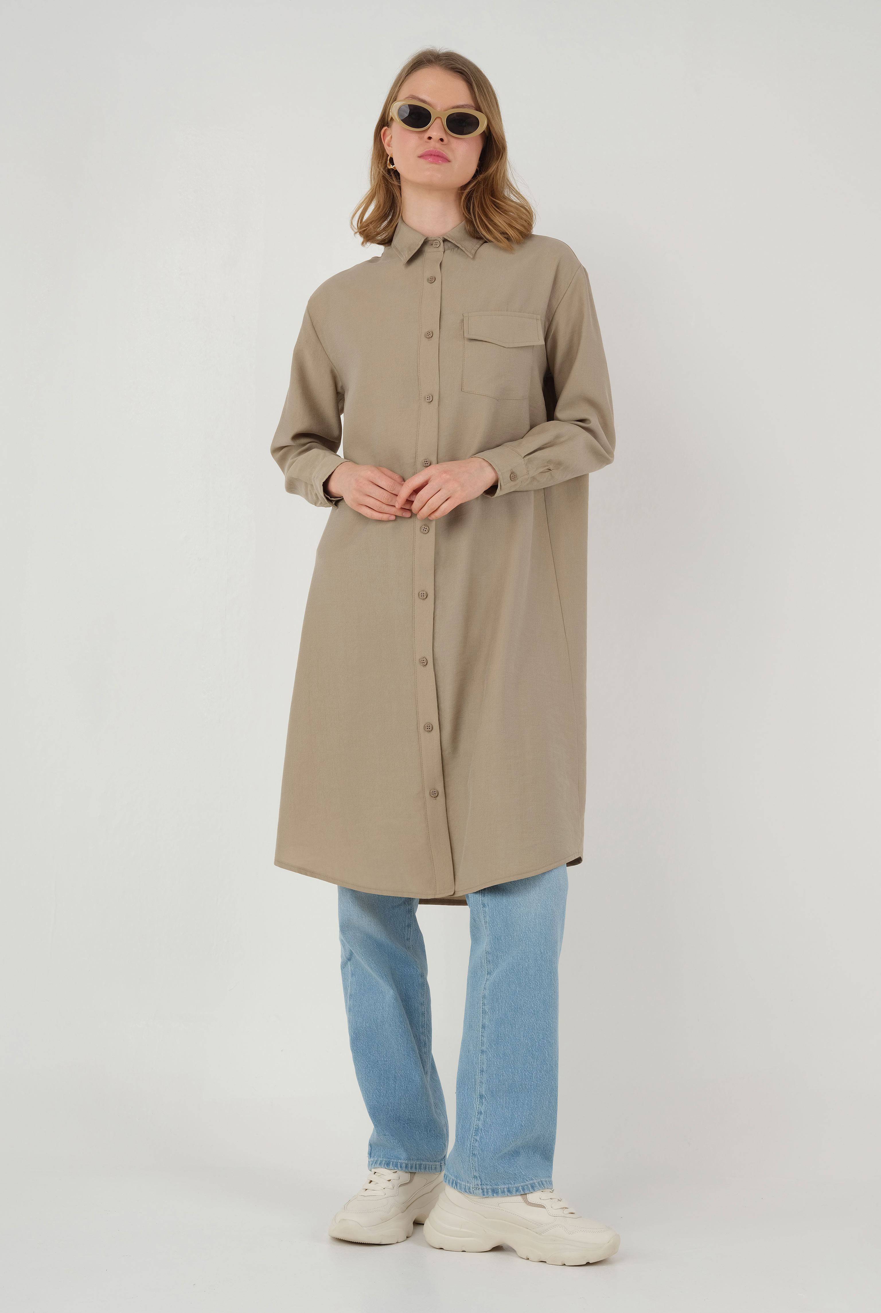 Partite Modal Shirt Mink - HE-QA