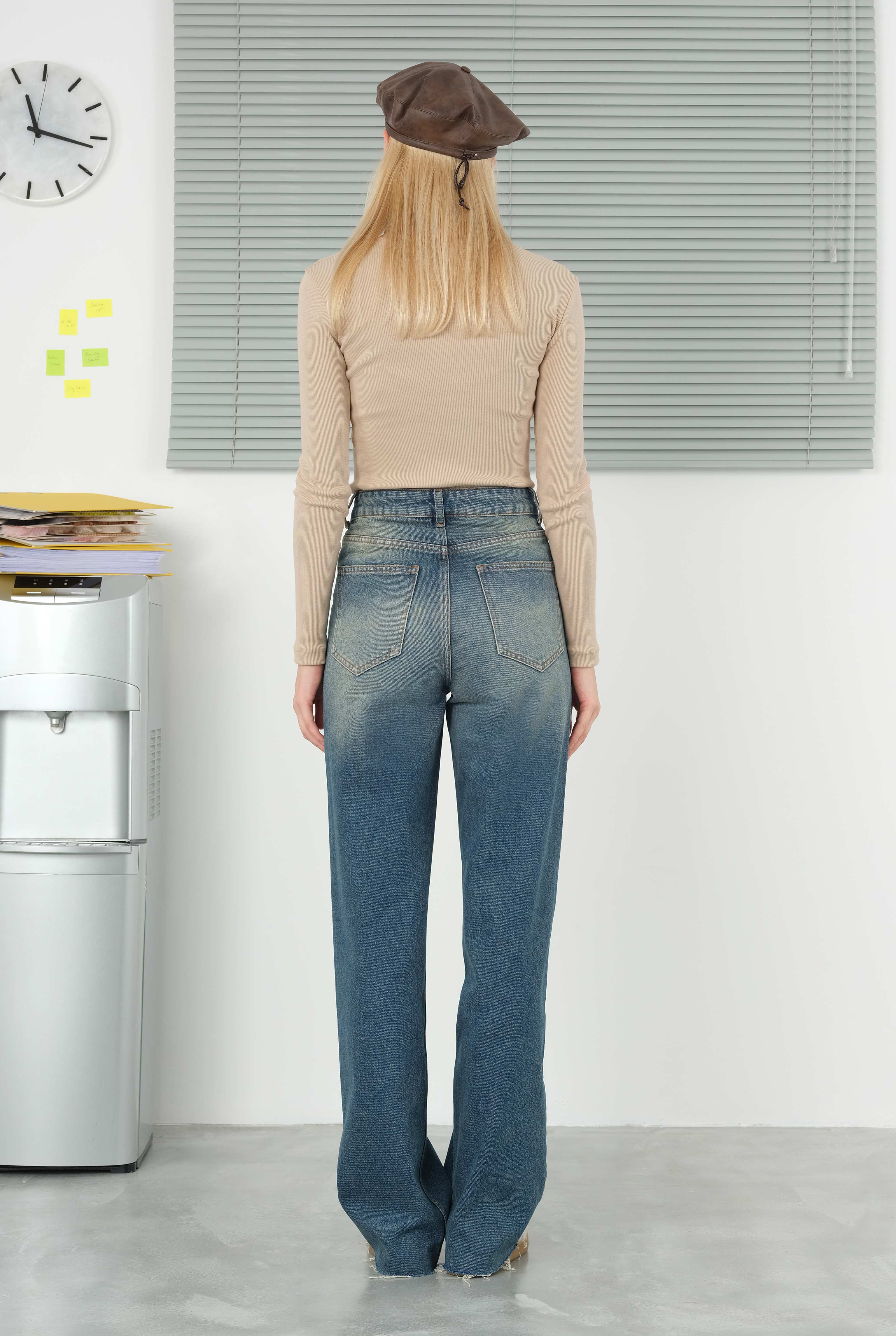 Wide Leg Jean Retro Blue - 3