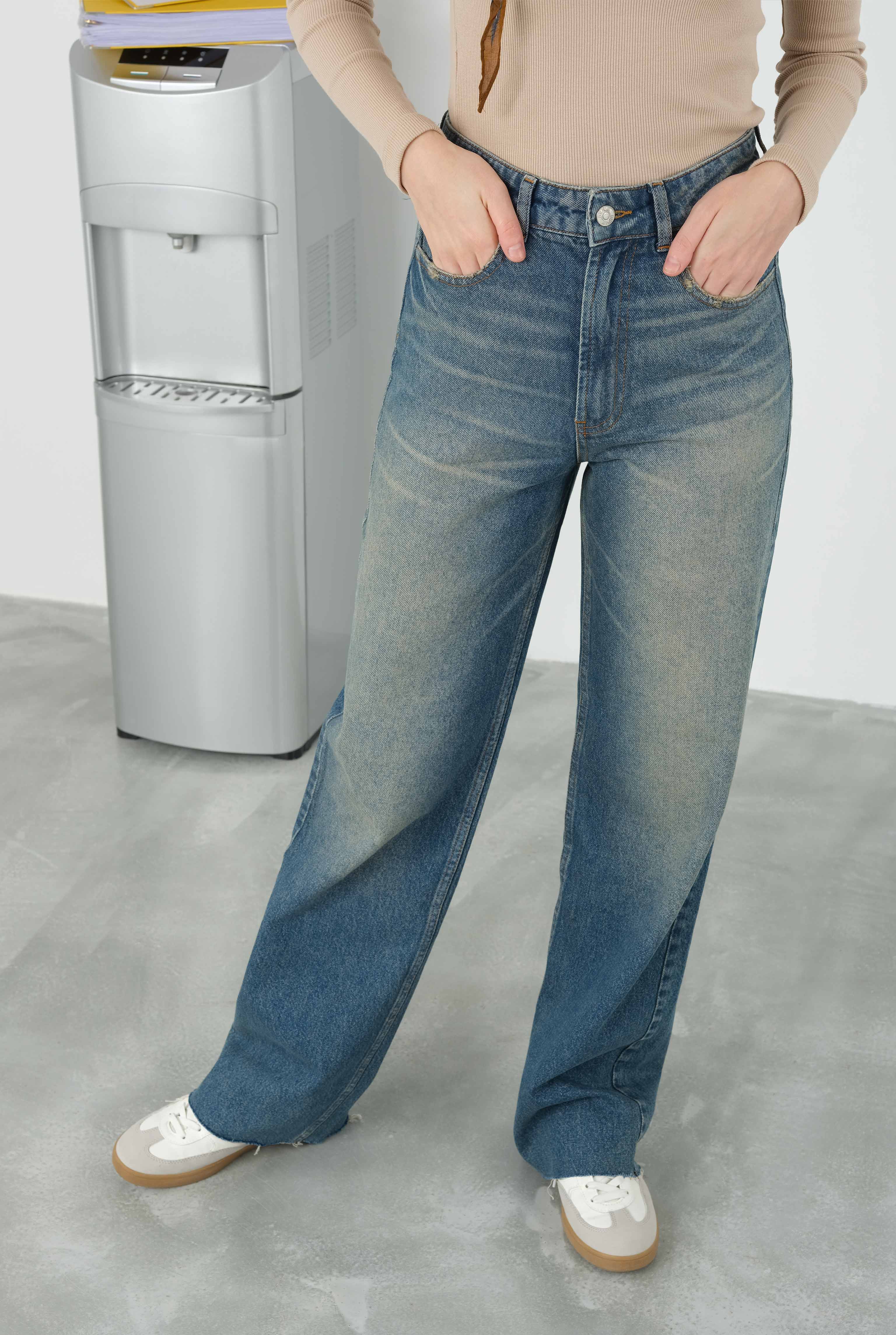 Wide Leg Jean Retro Blue - 6