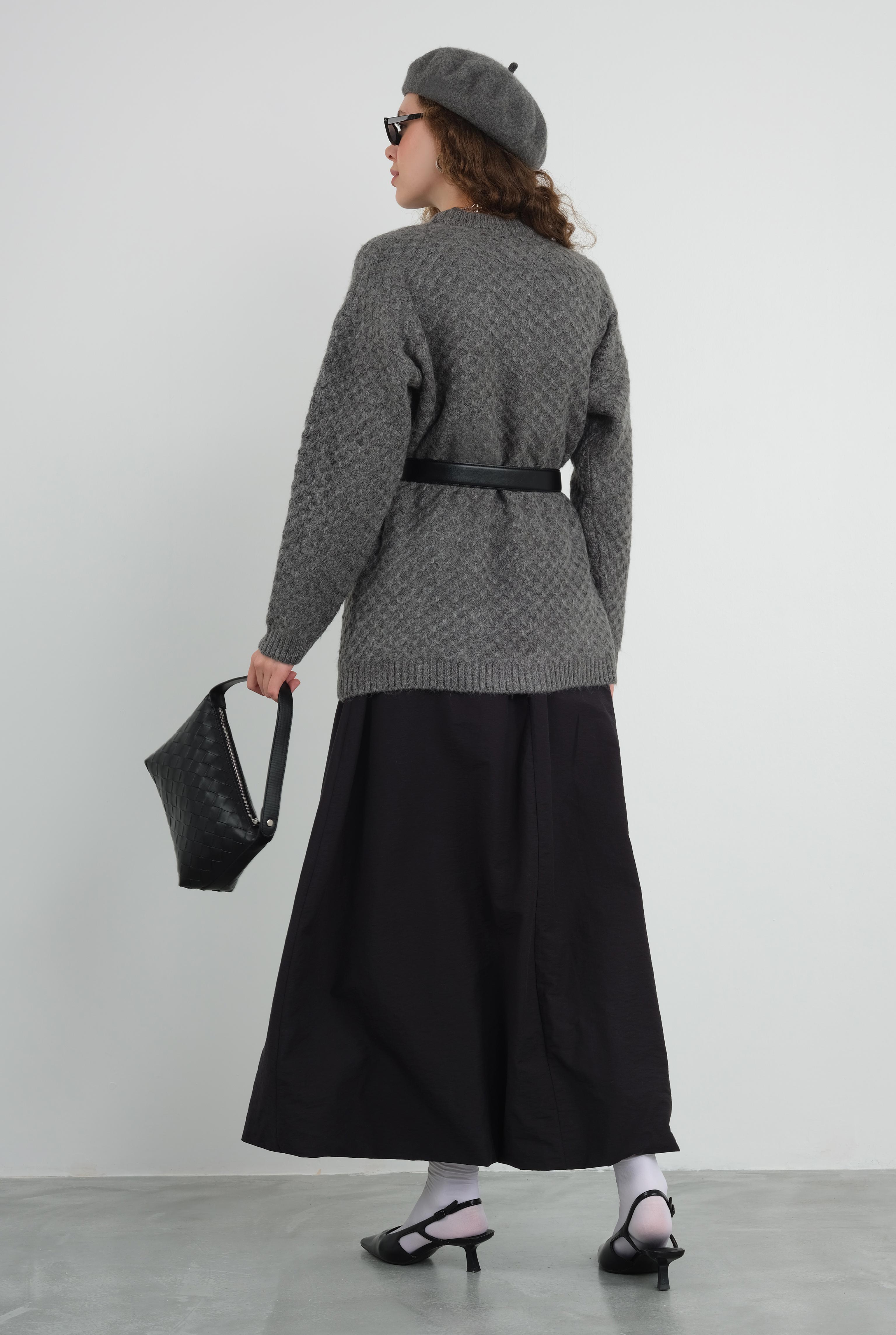 Spider Knit Sweater Anthracite - 3