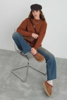 Spider Knit Sweater Brick Red 
