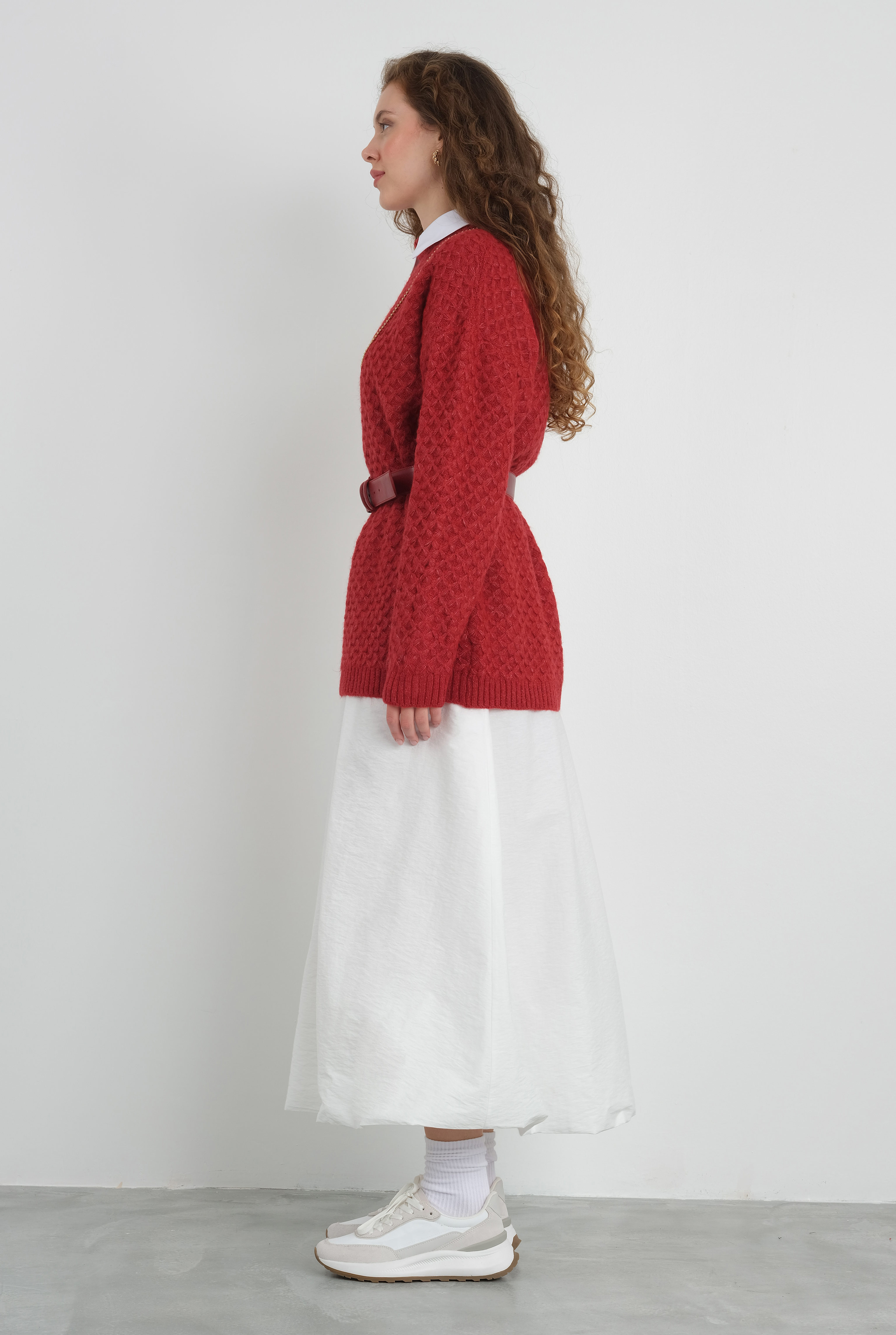 Spider Knit Sweater Red - 4