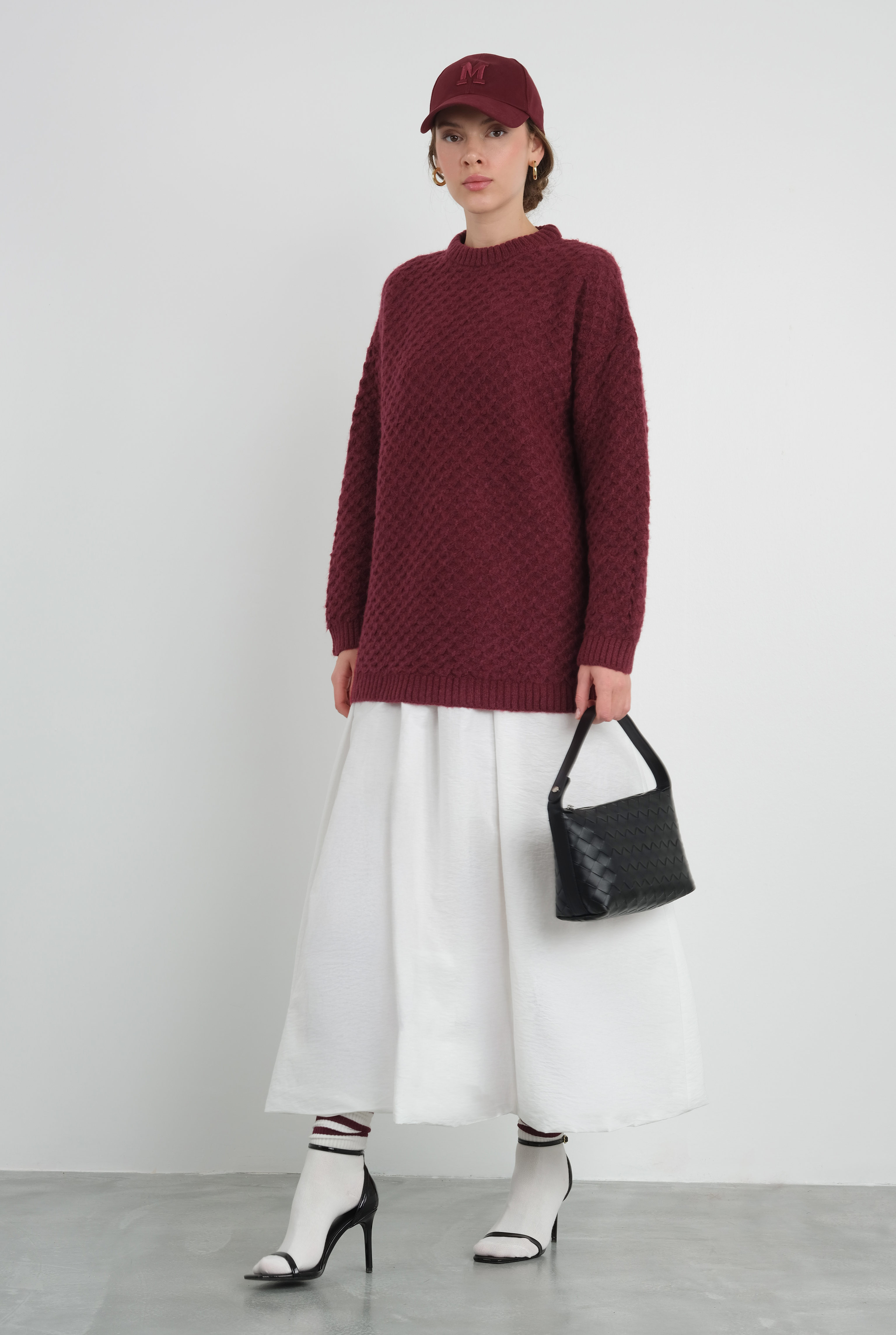 Balloon Skirt White - HE-QA