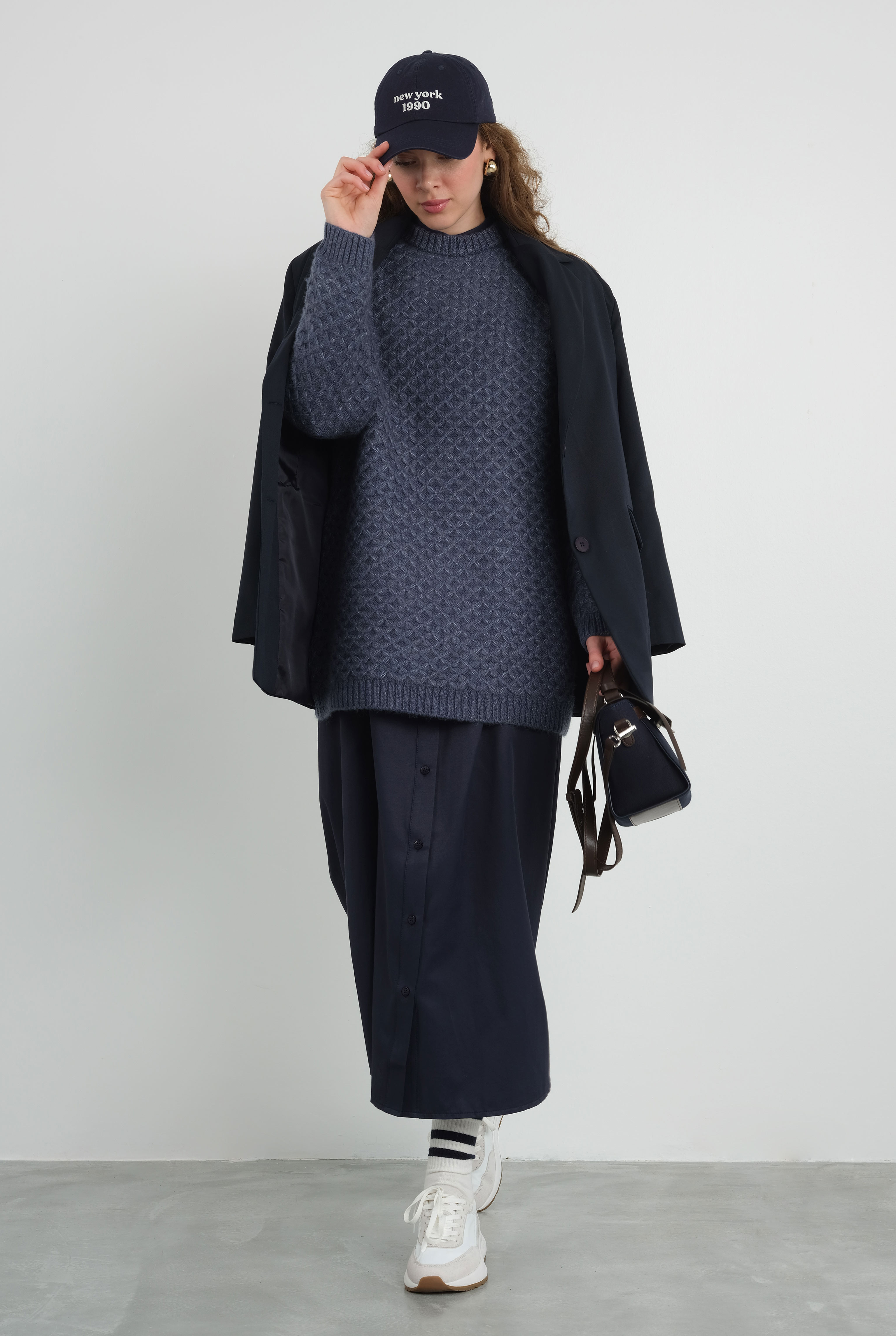 Spider Knit Sweater Royal Blue - 2