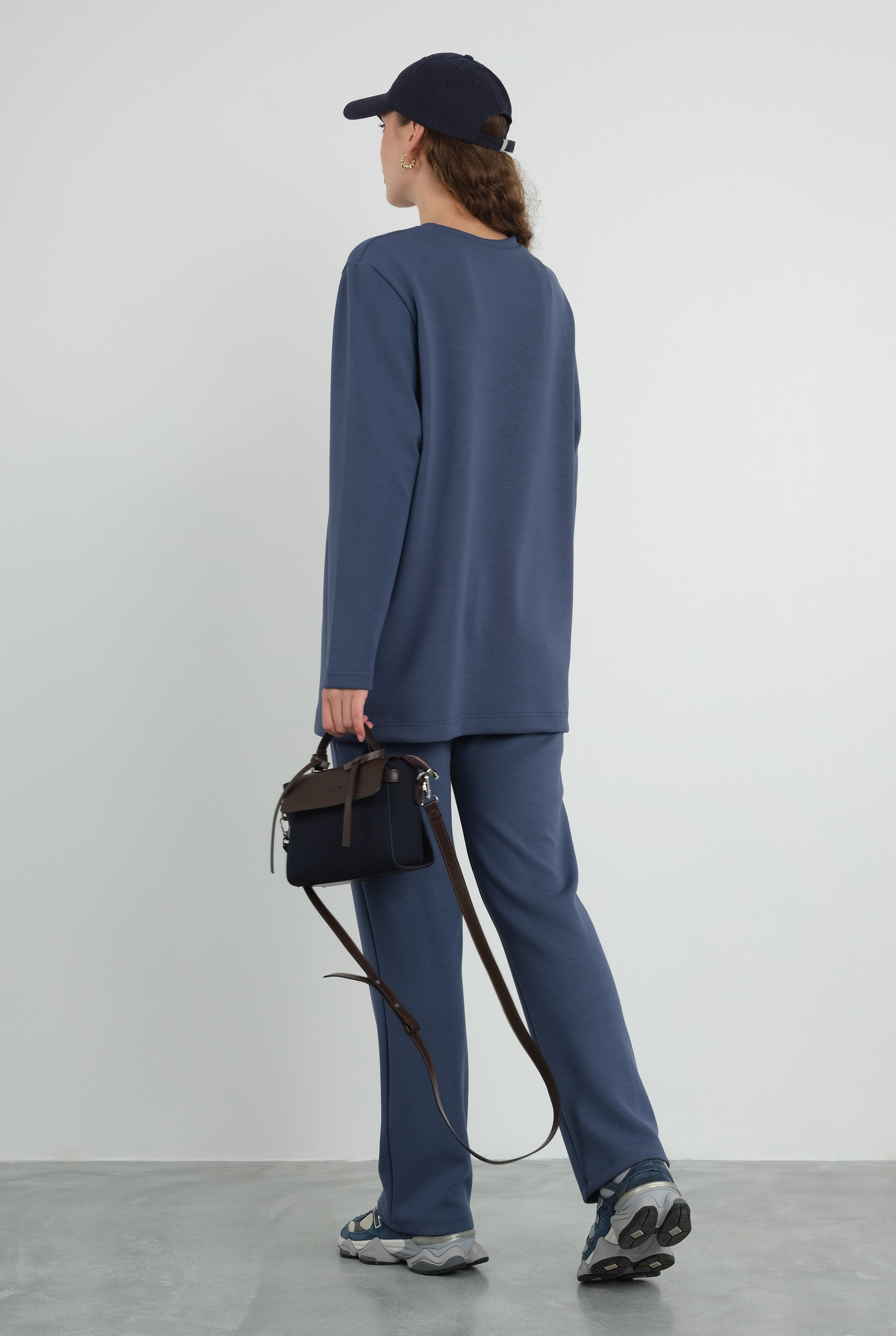 Pintuck Modal Sweat Royal Blue - 2