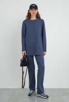 Pintuck Modal Sweat Royal Blue 