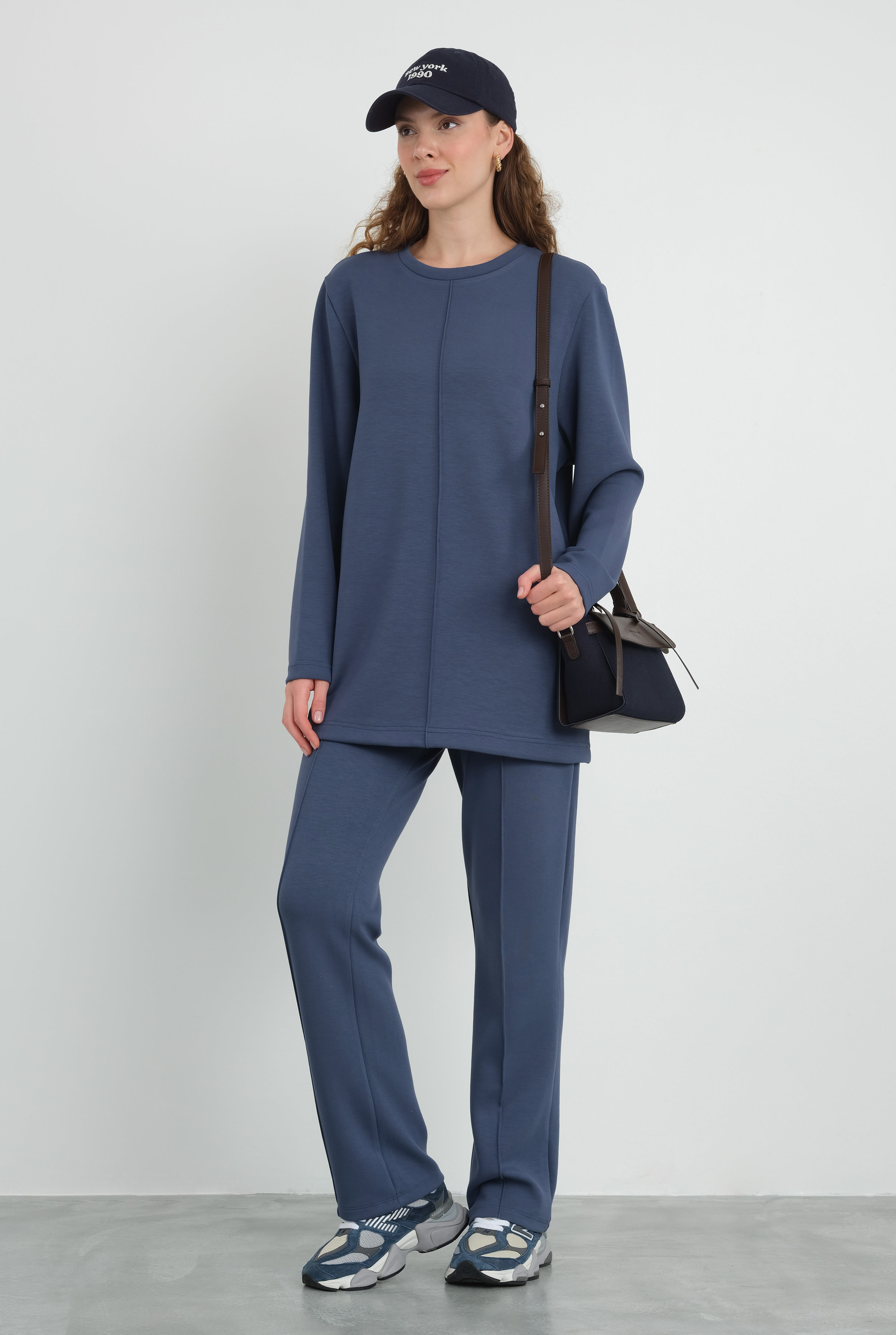 Pintuck Modal Sweat Royal Blue - 5