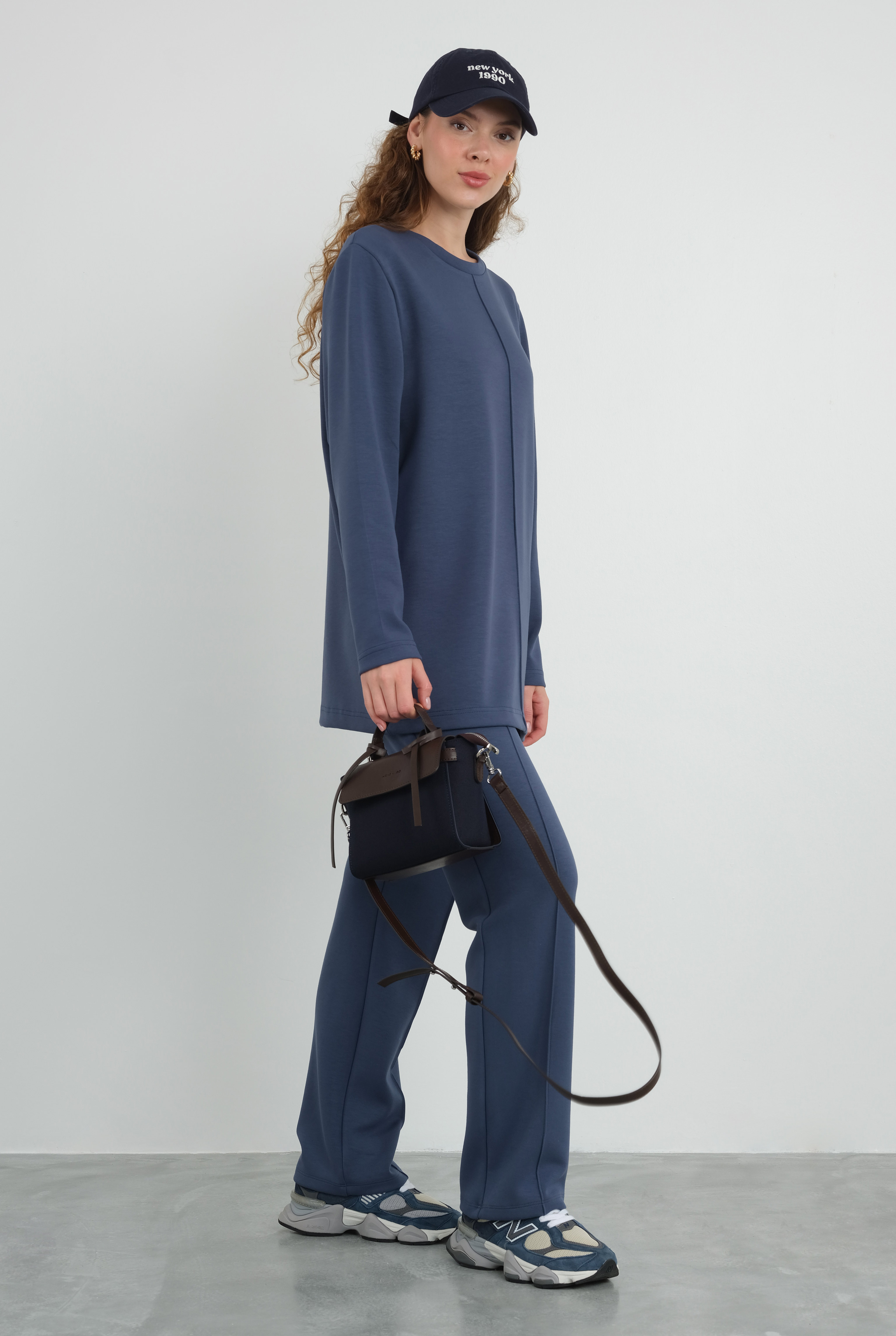 Pintuck Modal Sweat Royal Blue - 6