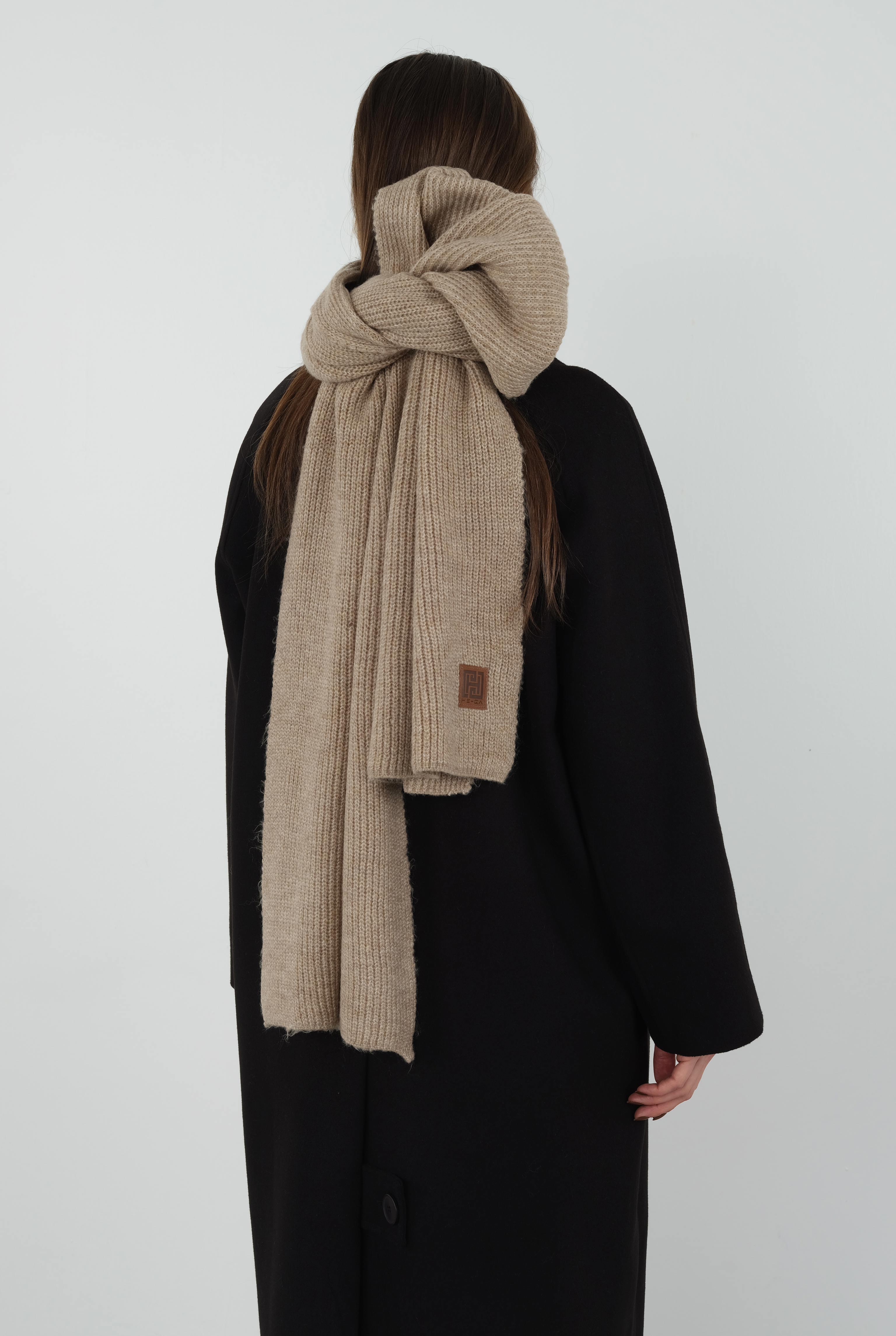 Knitted Kerchief Light Mink - 5