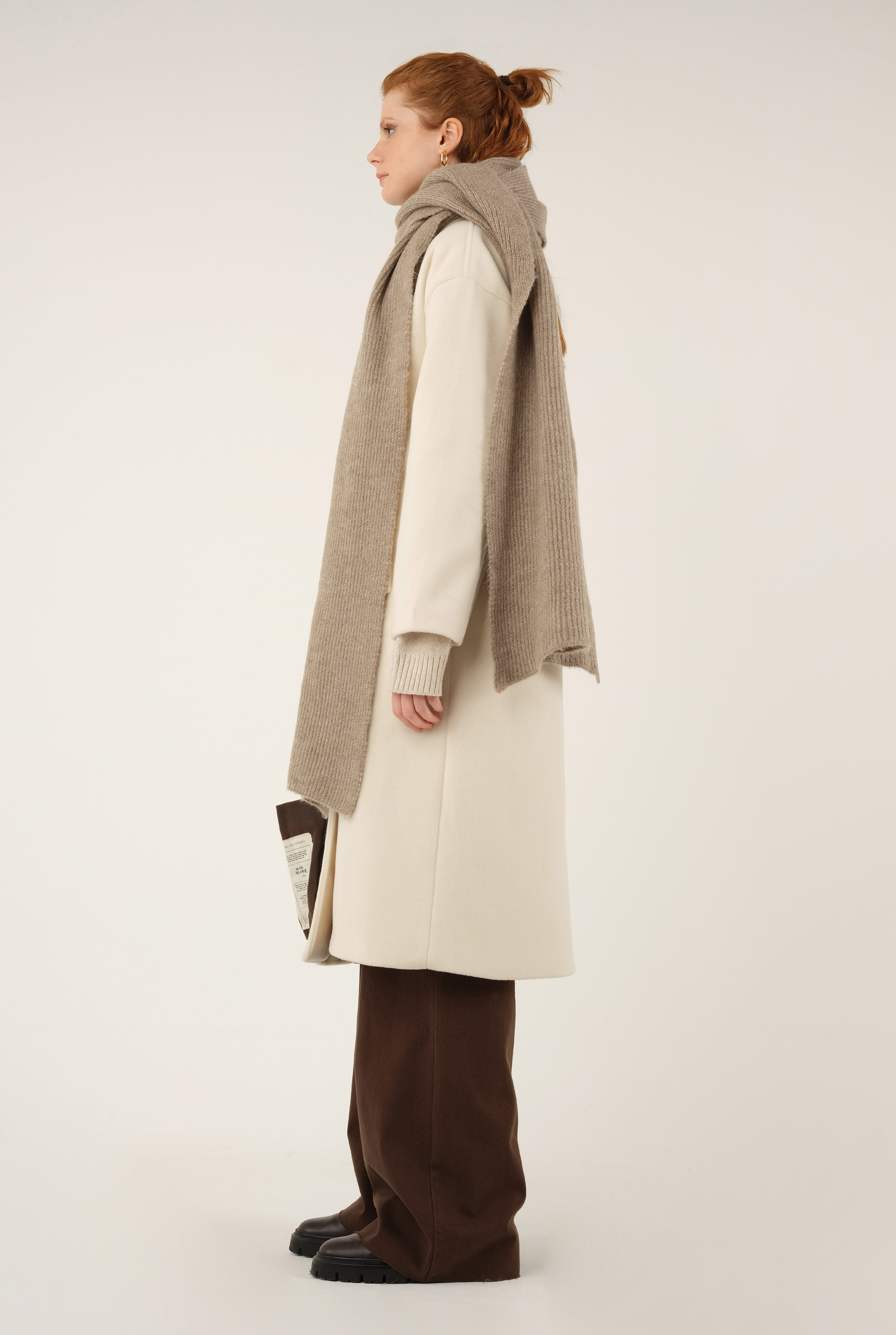 Knitted Kerchief Light Mink - 7