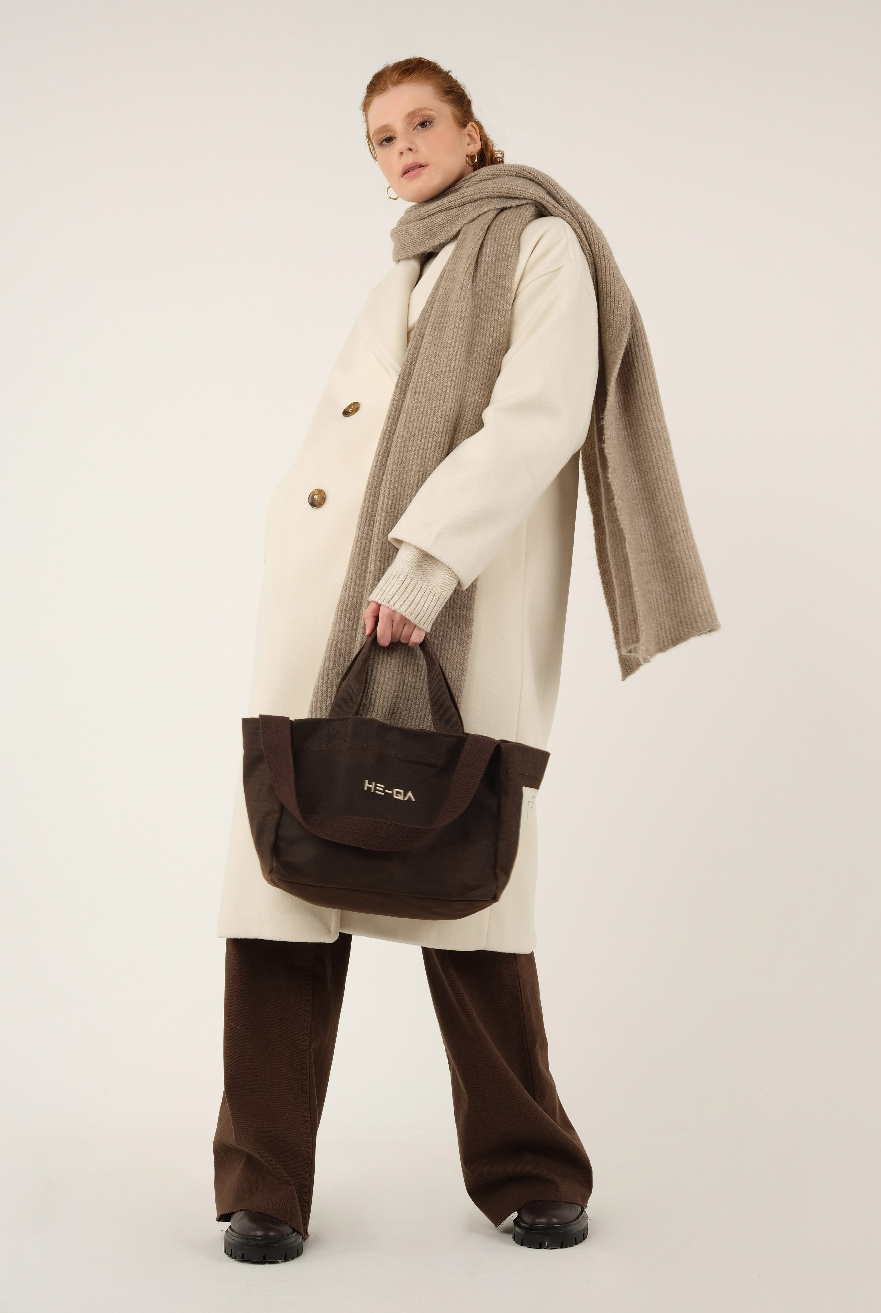 Knitted Kerchief Light Mink - 8