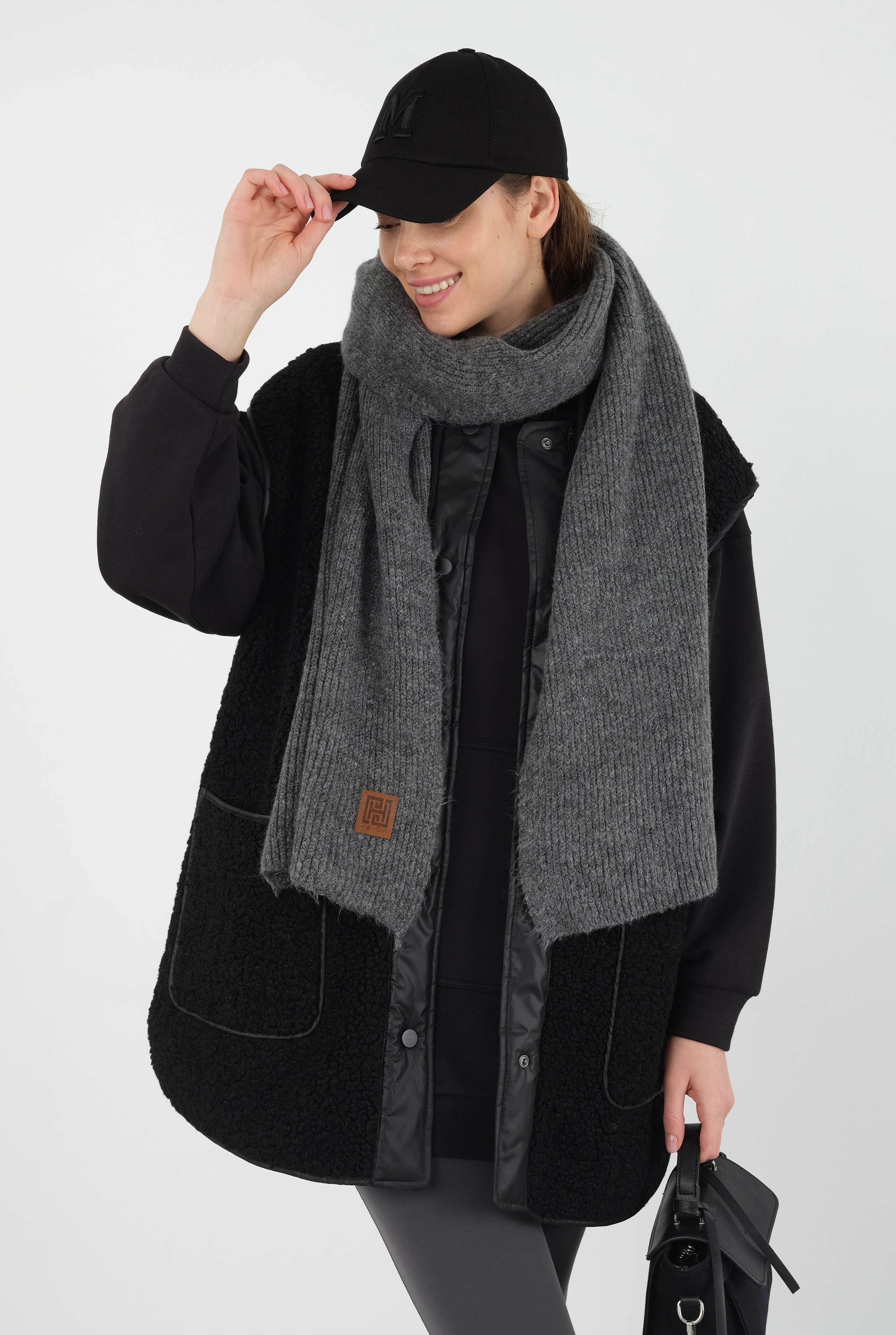 Knitted Kerchief Anthracite - 8