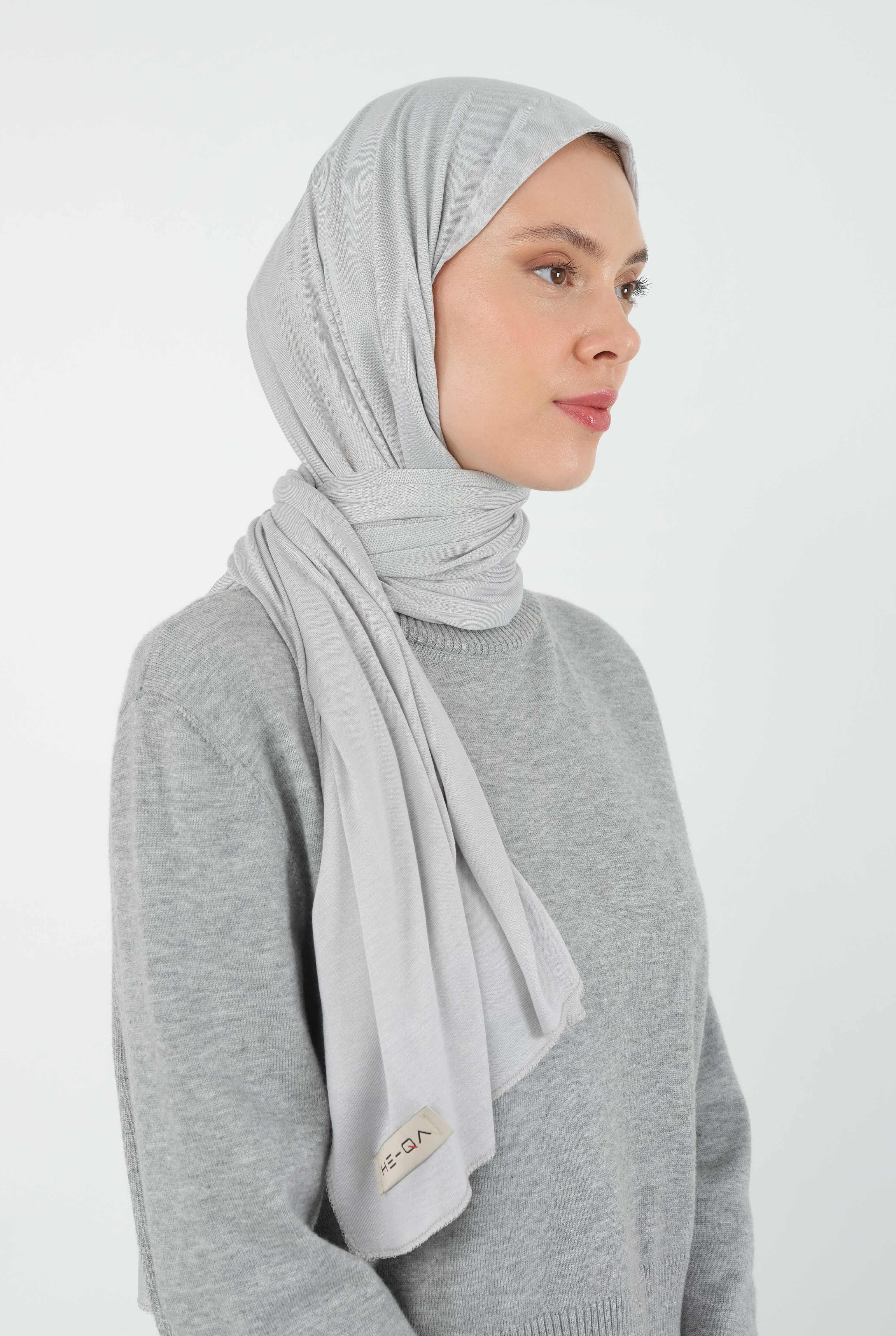 Combed Shawl Light Gray - 1
