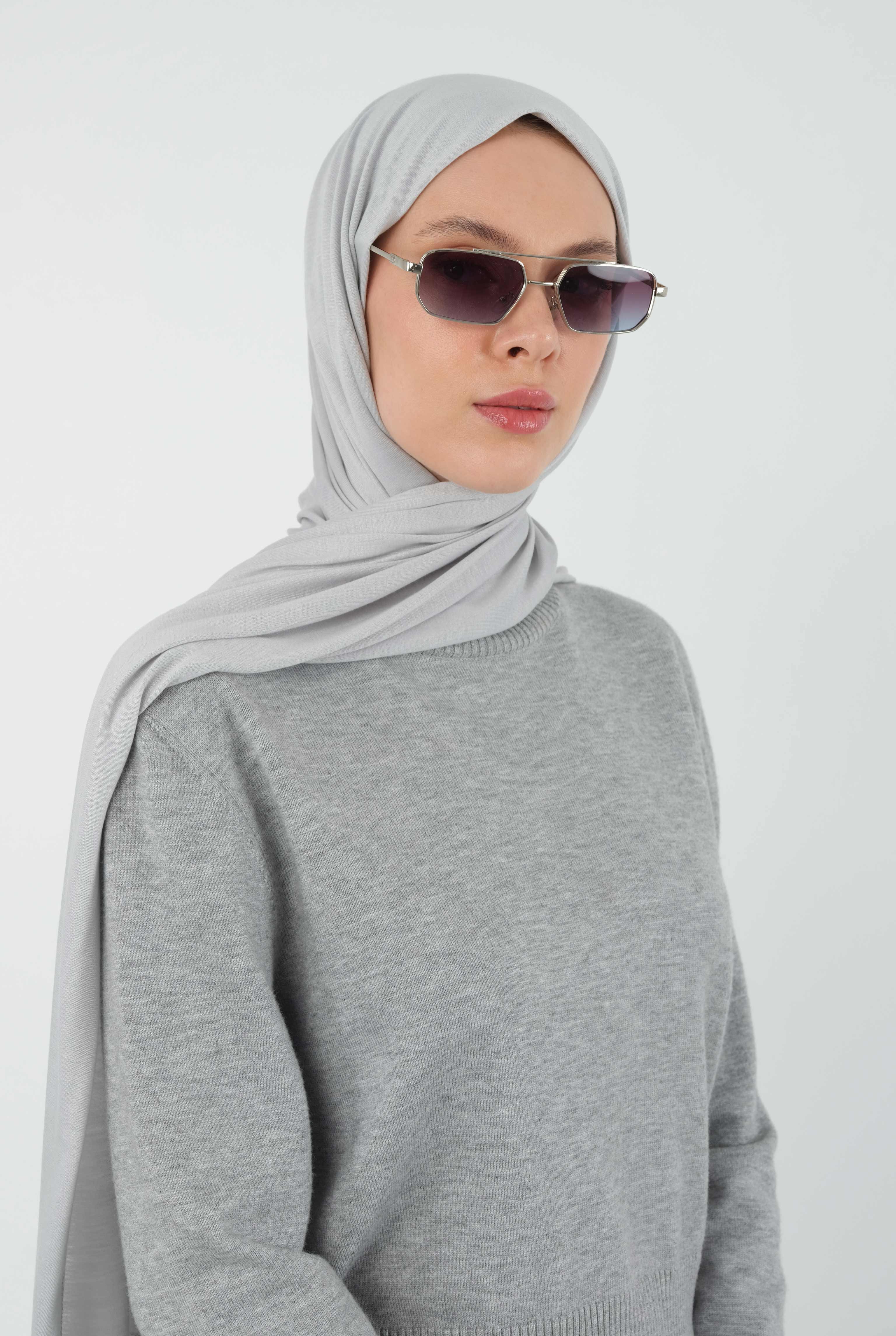 Combed Shawl Light Gray - 2