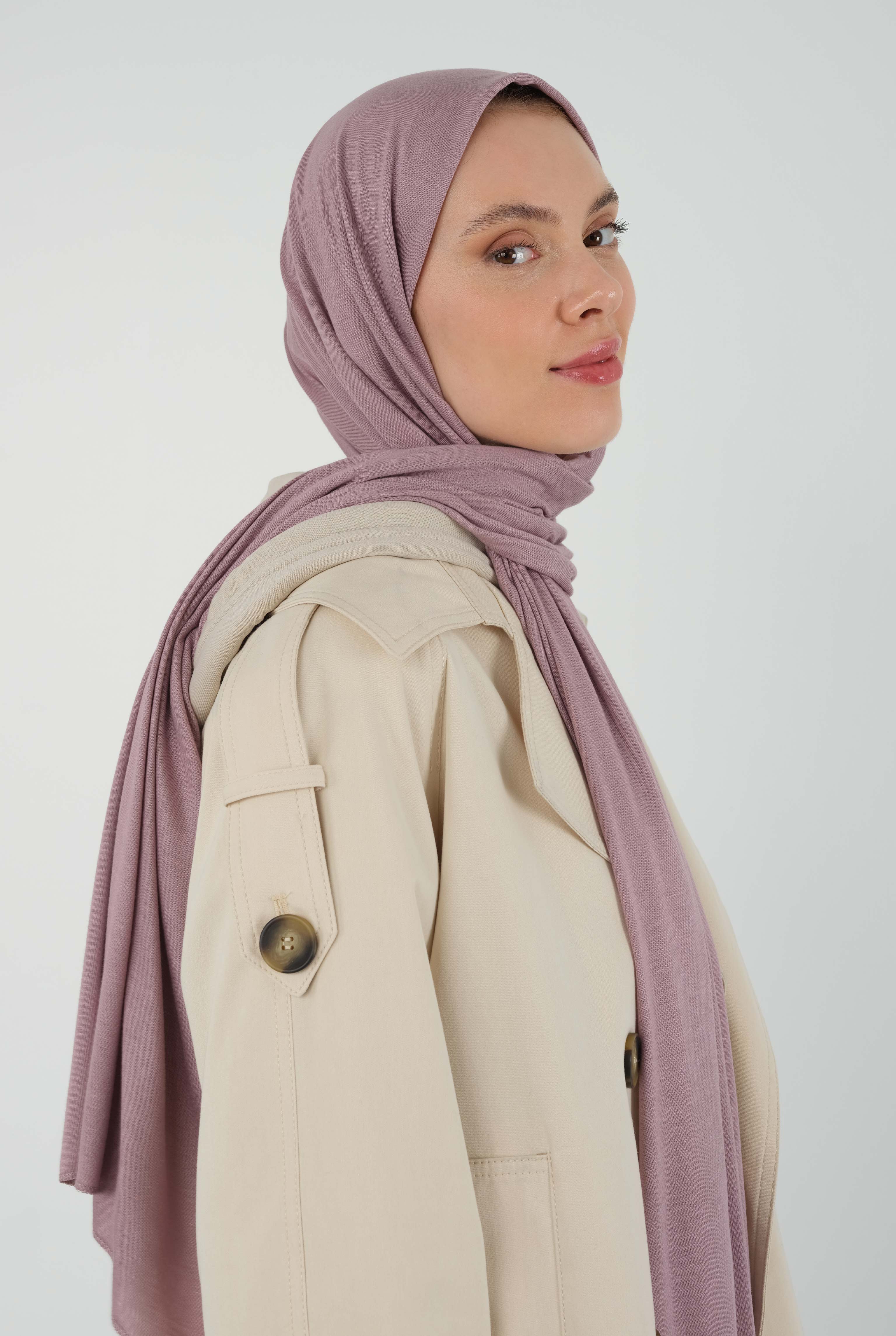 Combed Shawl Light Rose Powder - 3