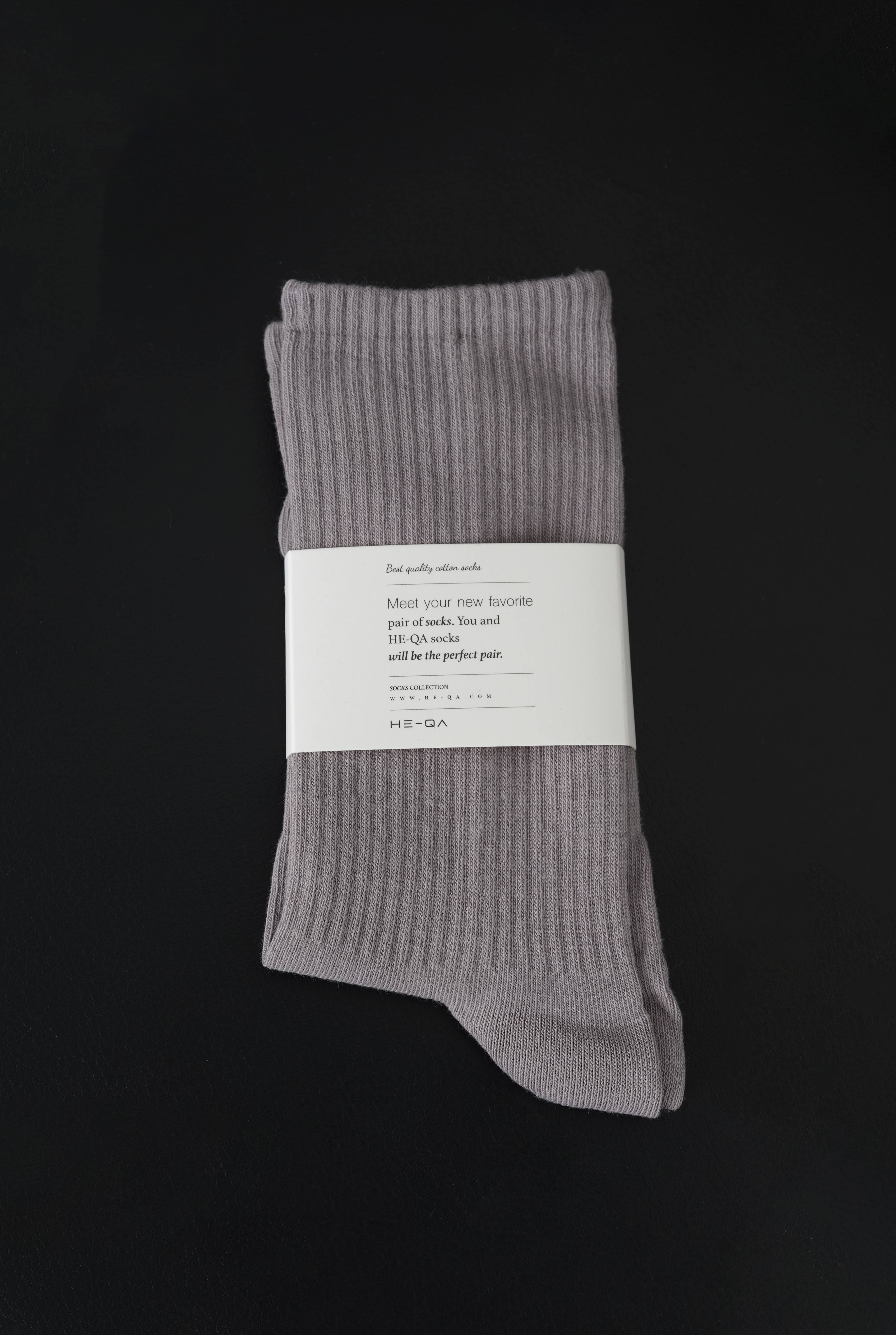 Straight Elastic Brouded Ankle Light Gray - 1