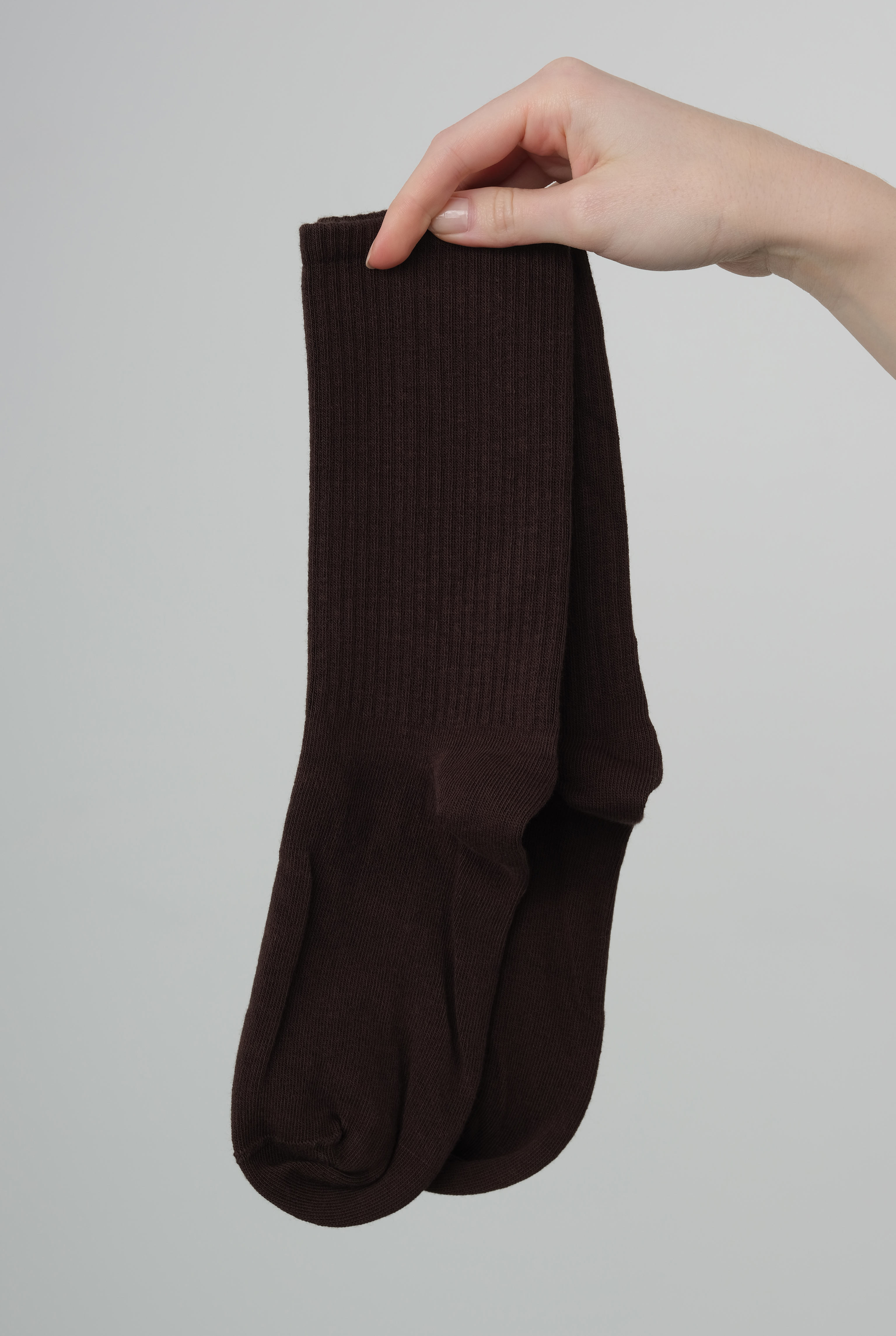 Straight Elastic Brouded Ankle Brown - 3