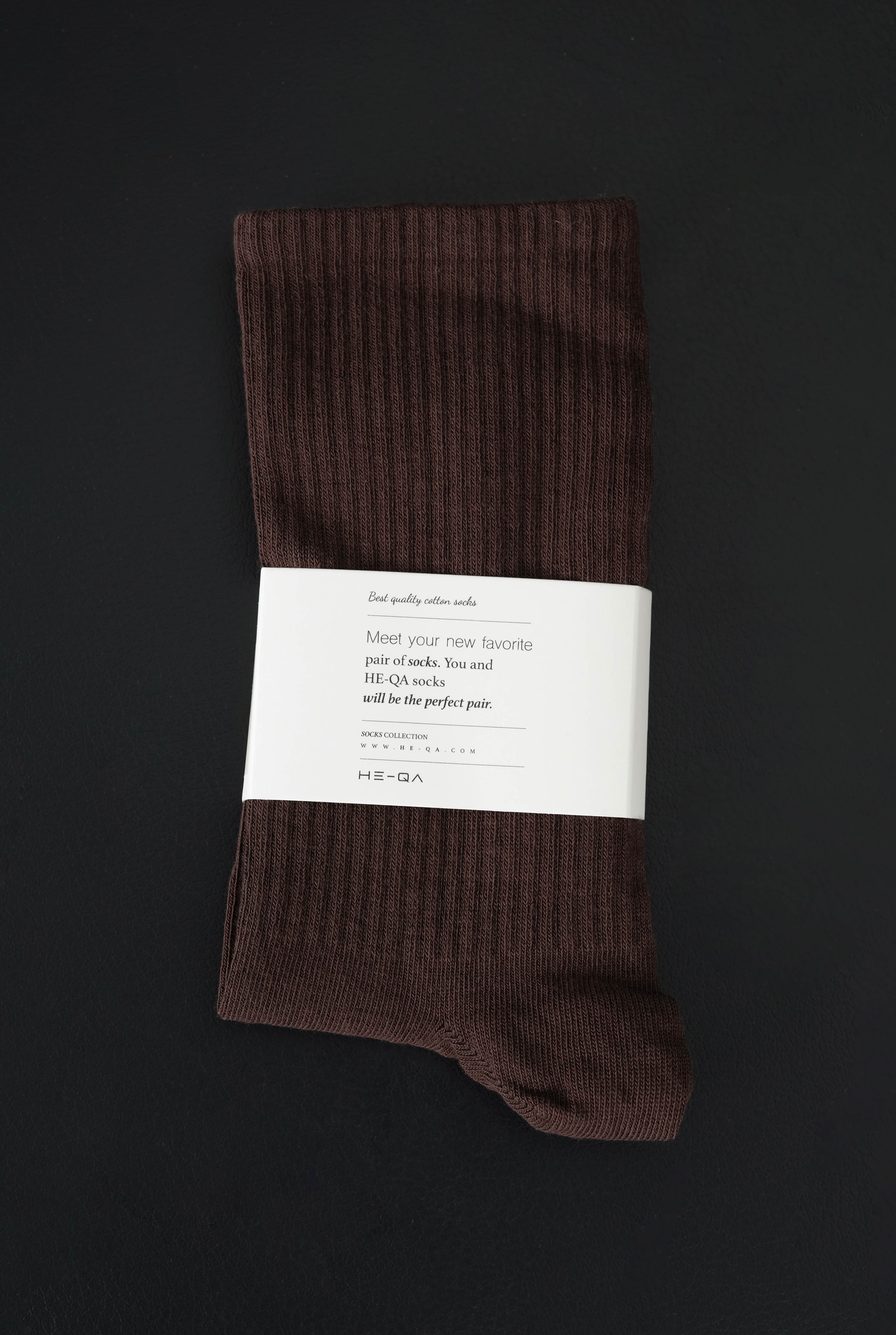 Straight Elastic Brouded Ankle Brown - 1
