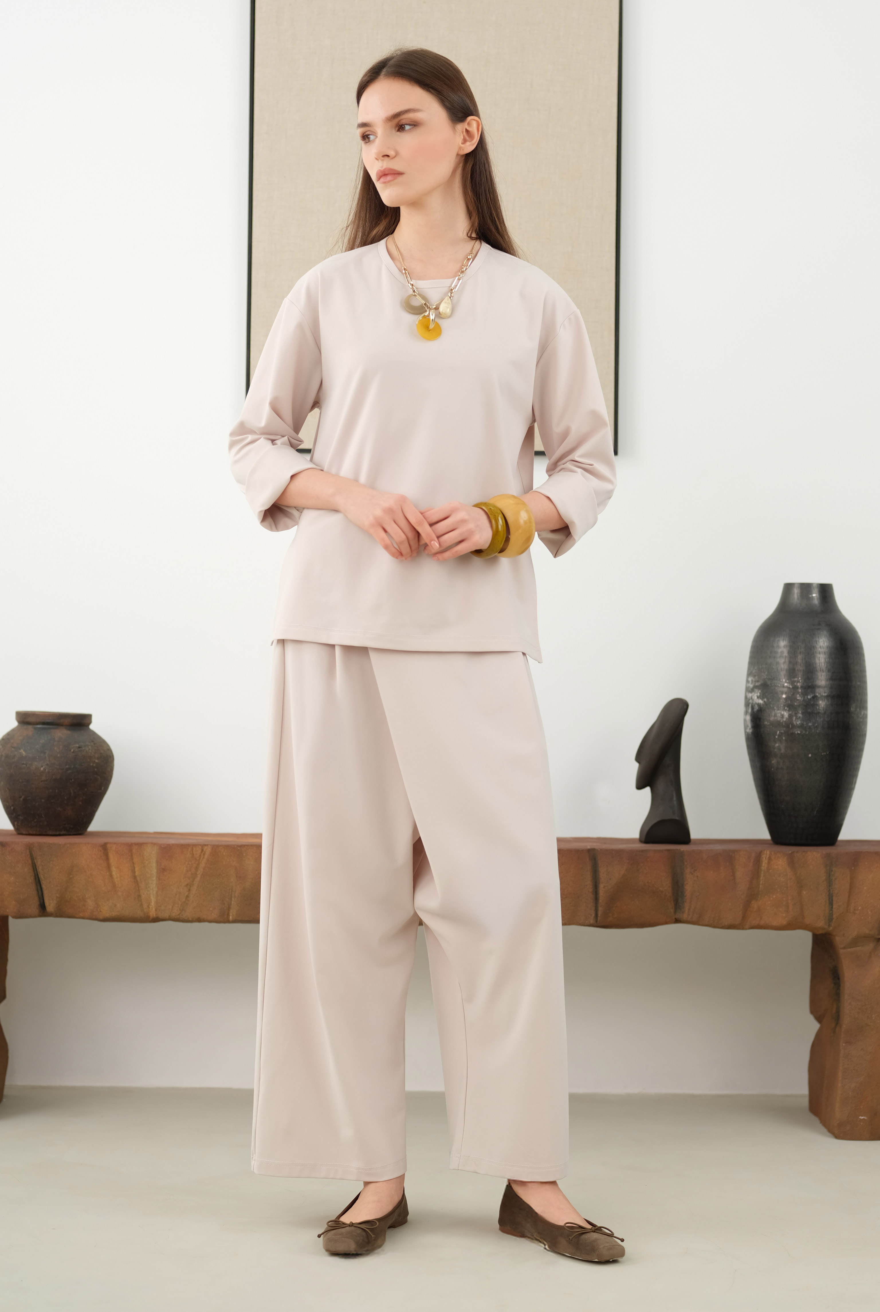 Stonewash Modal Set Soft Cashmere - 4