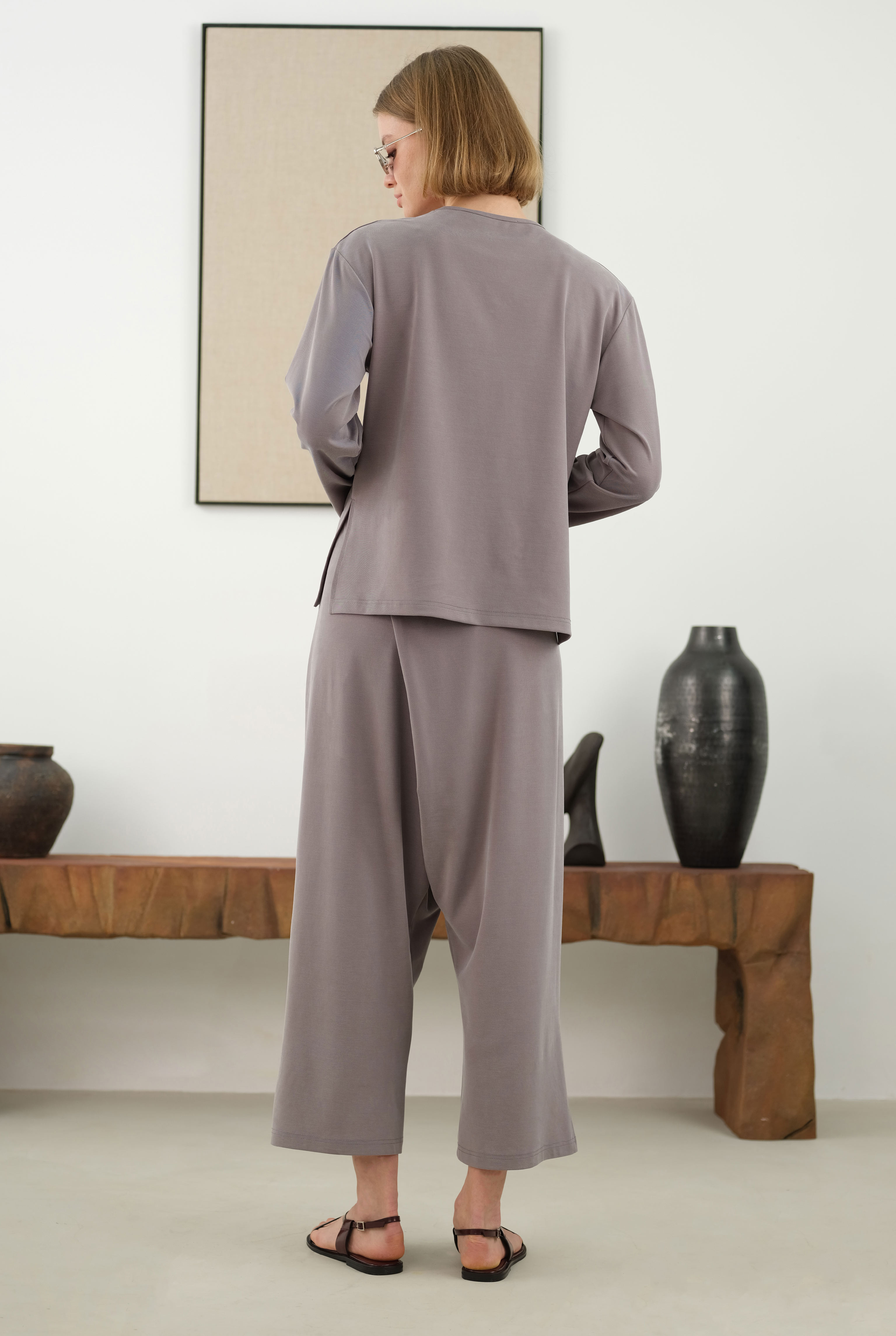 Stonewash Modal Set Grayish - 3