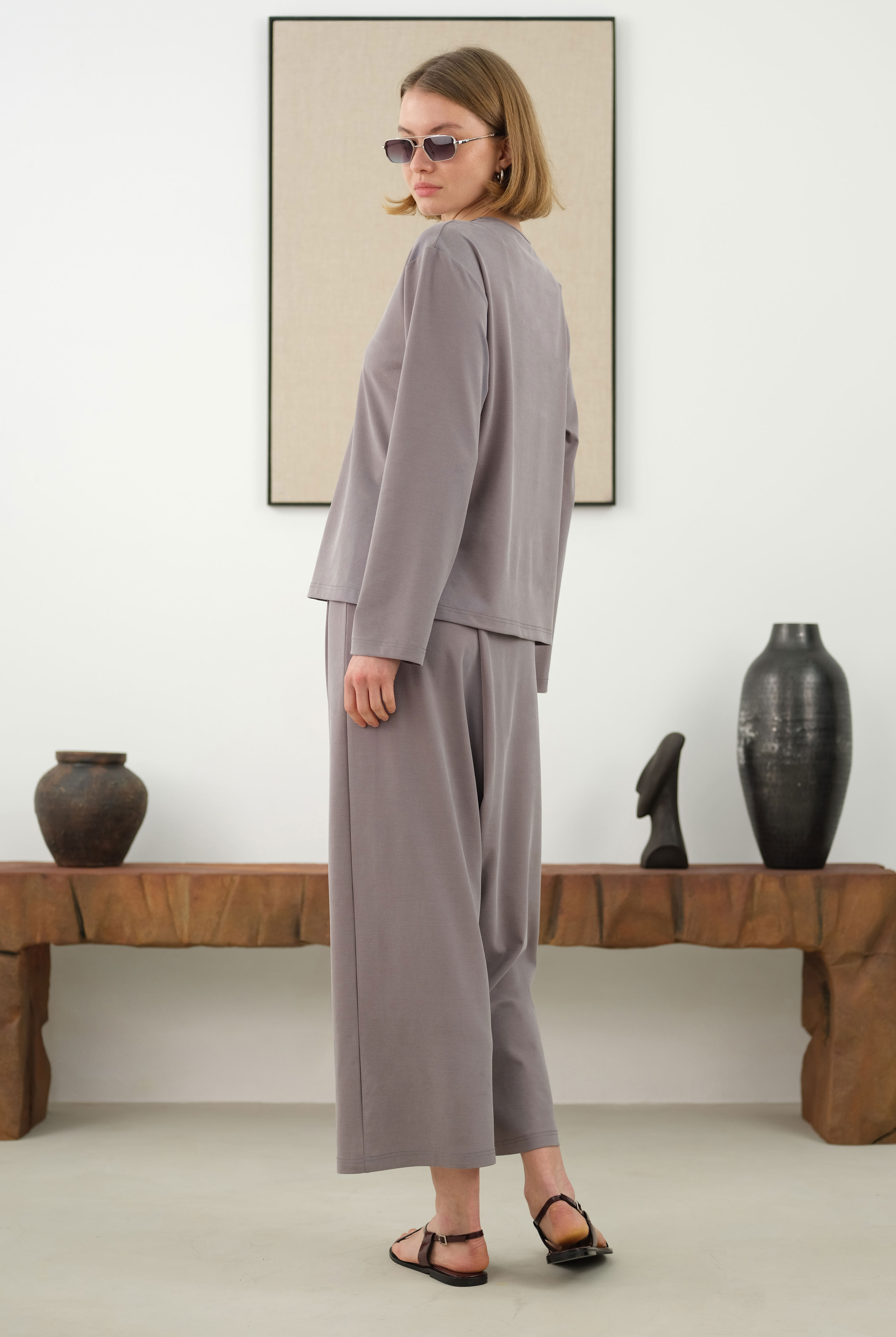 Stonewash Modal Set Grayish - 4