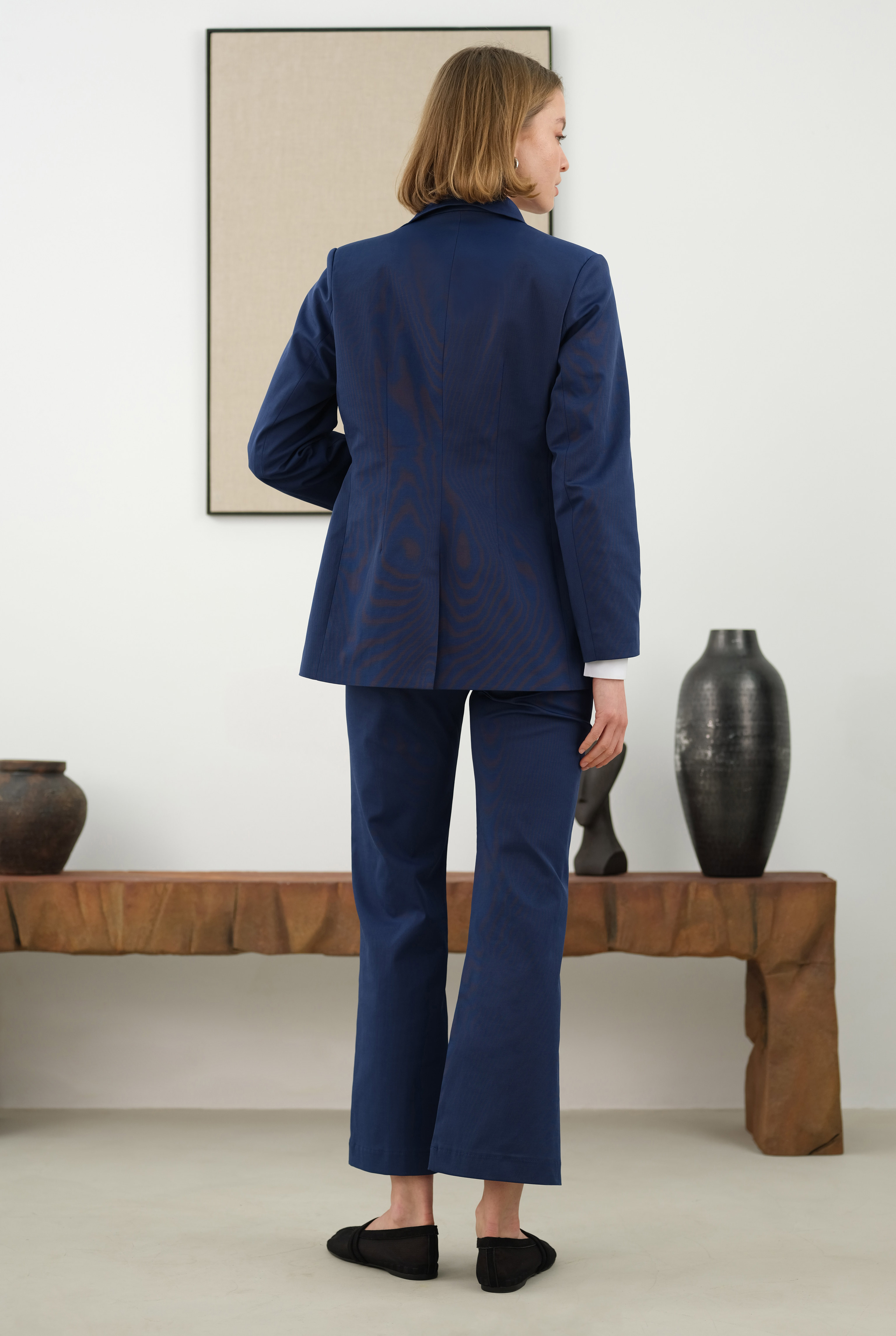 Waist-cinching Jacket Midnight Blue - 3