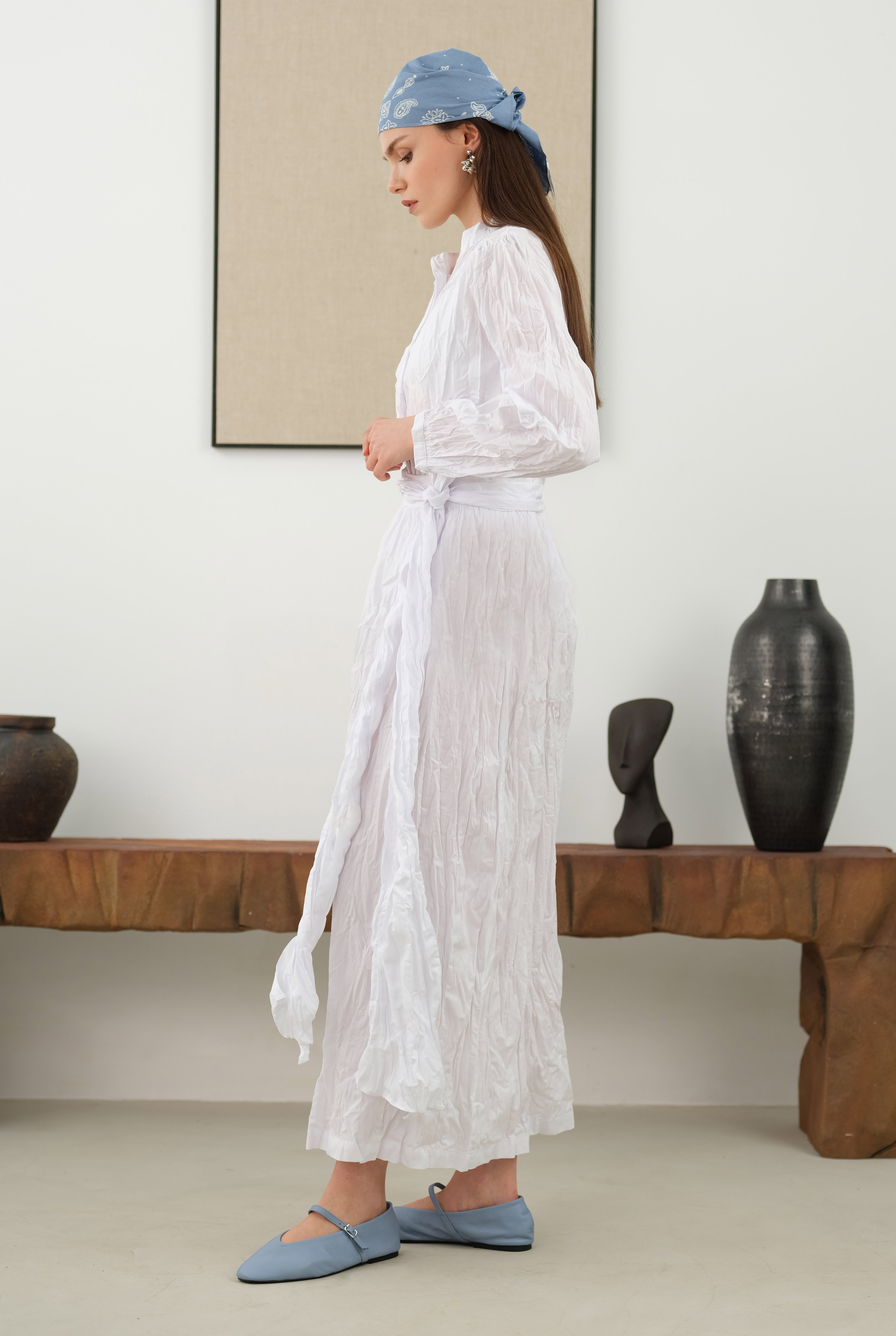 Wrinkled Set White - 5