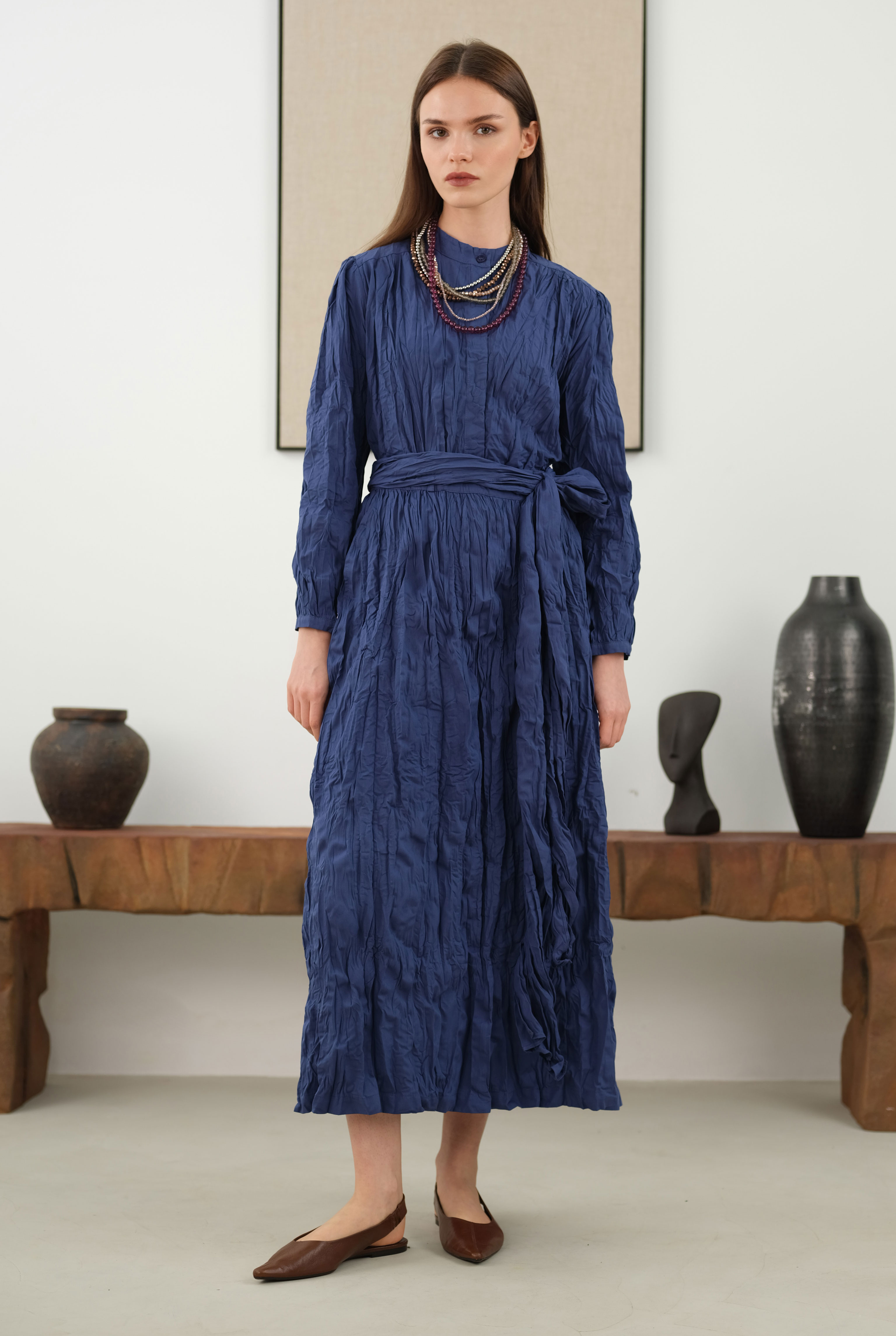 Wrinkled Set Dark Royal Blue - 5