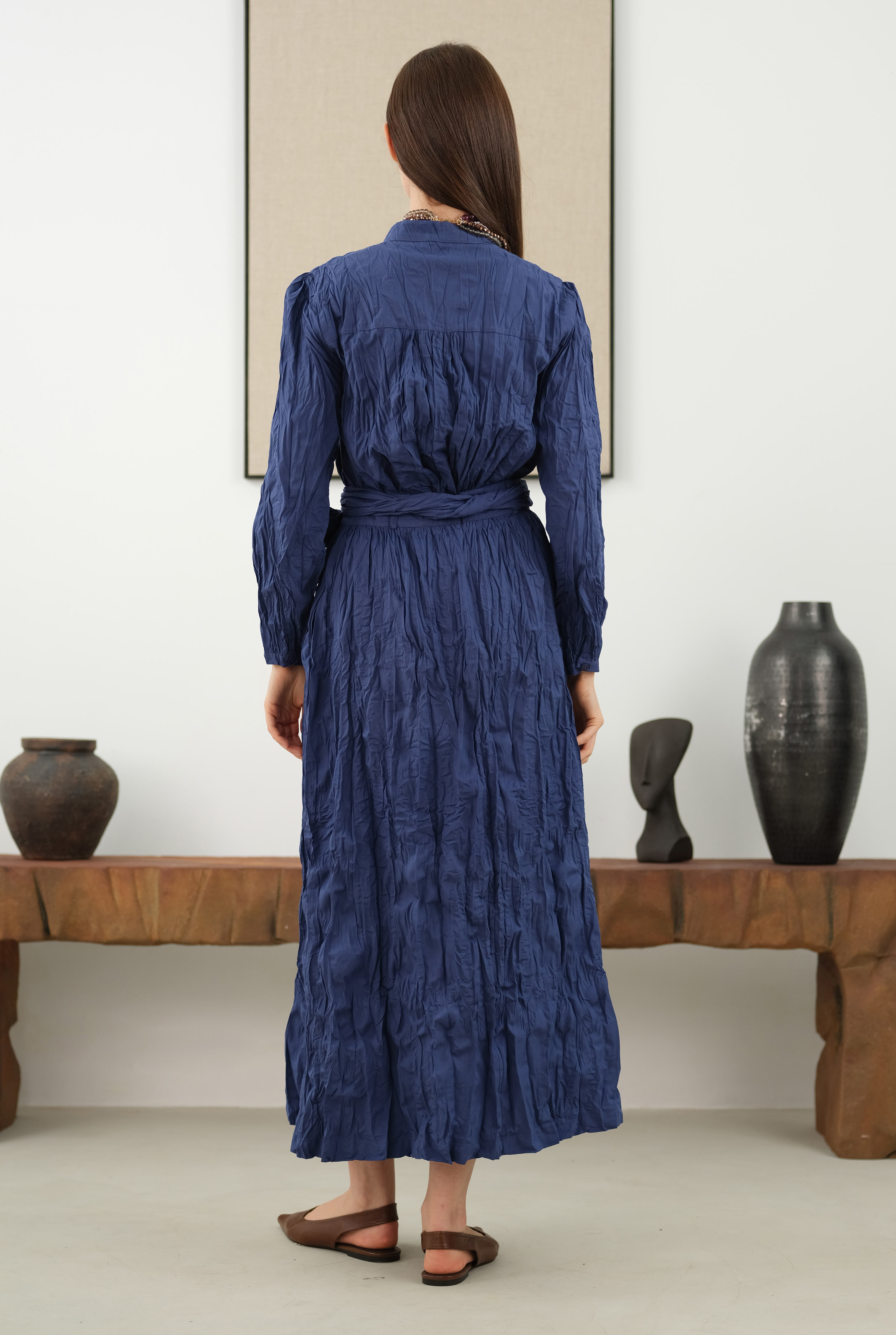 Wrinkled Set Dark Royal Blue - 3
