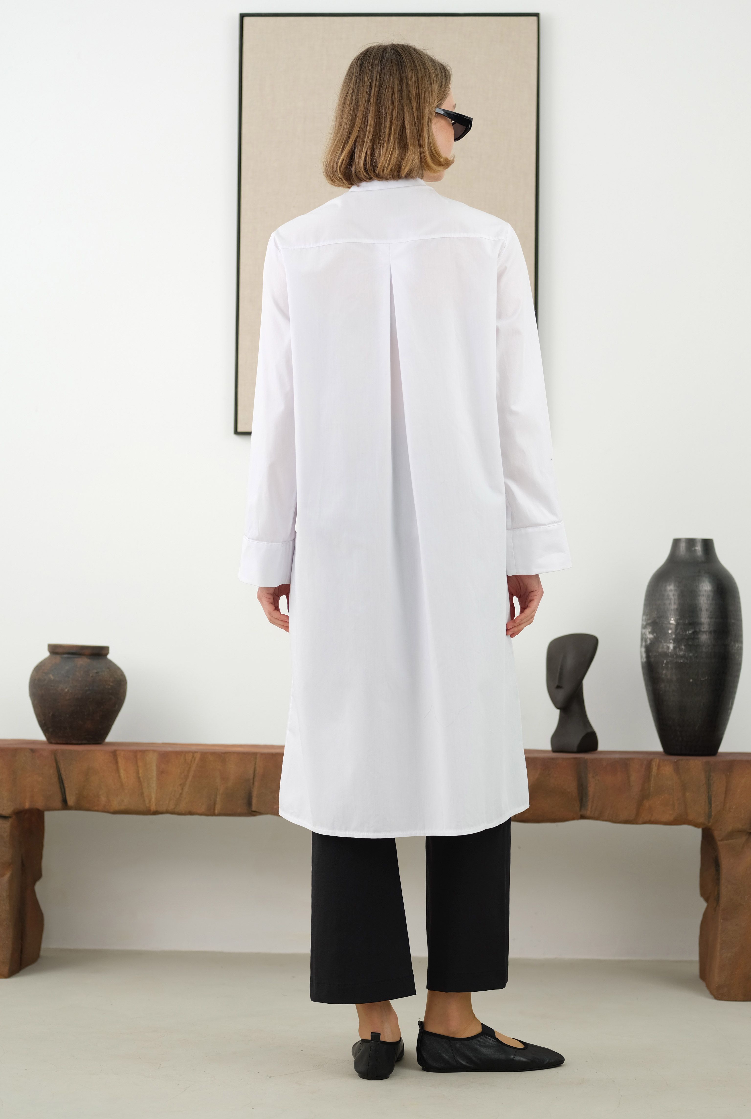 Double Welt Detailed Shirt White - 5