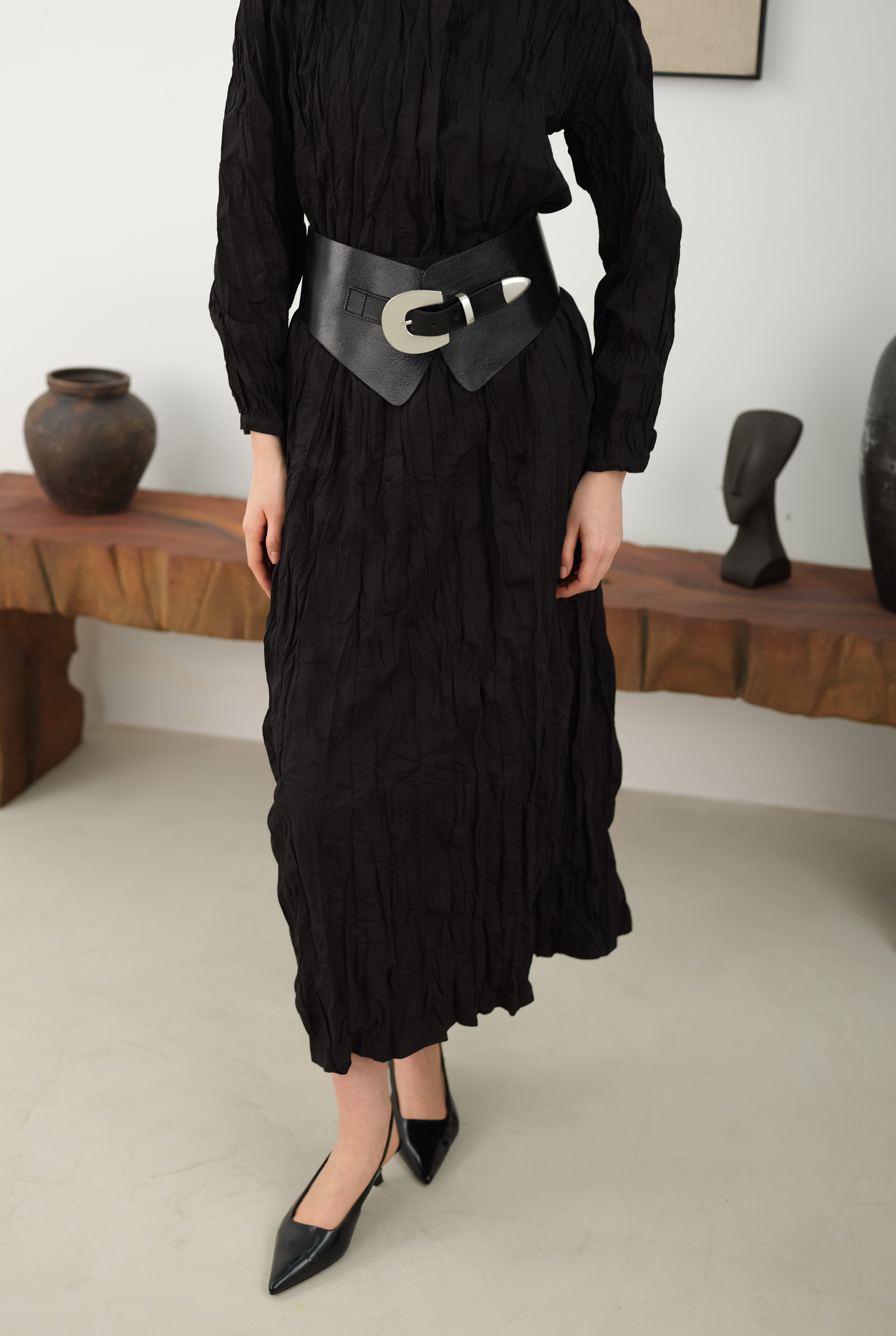 Wrinkled Set Black - 2