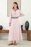 Wrinkled Voile Skirt Powder Pink 