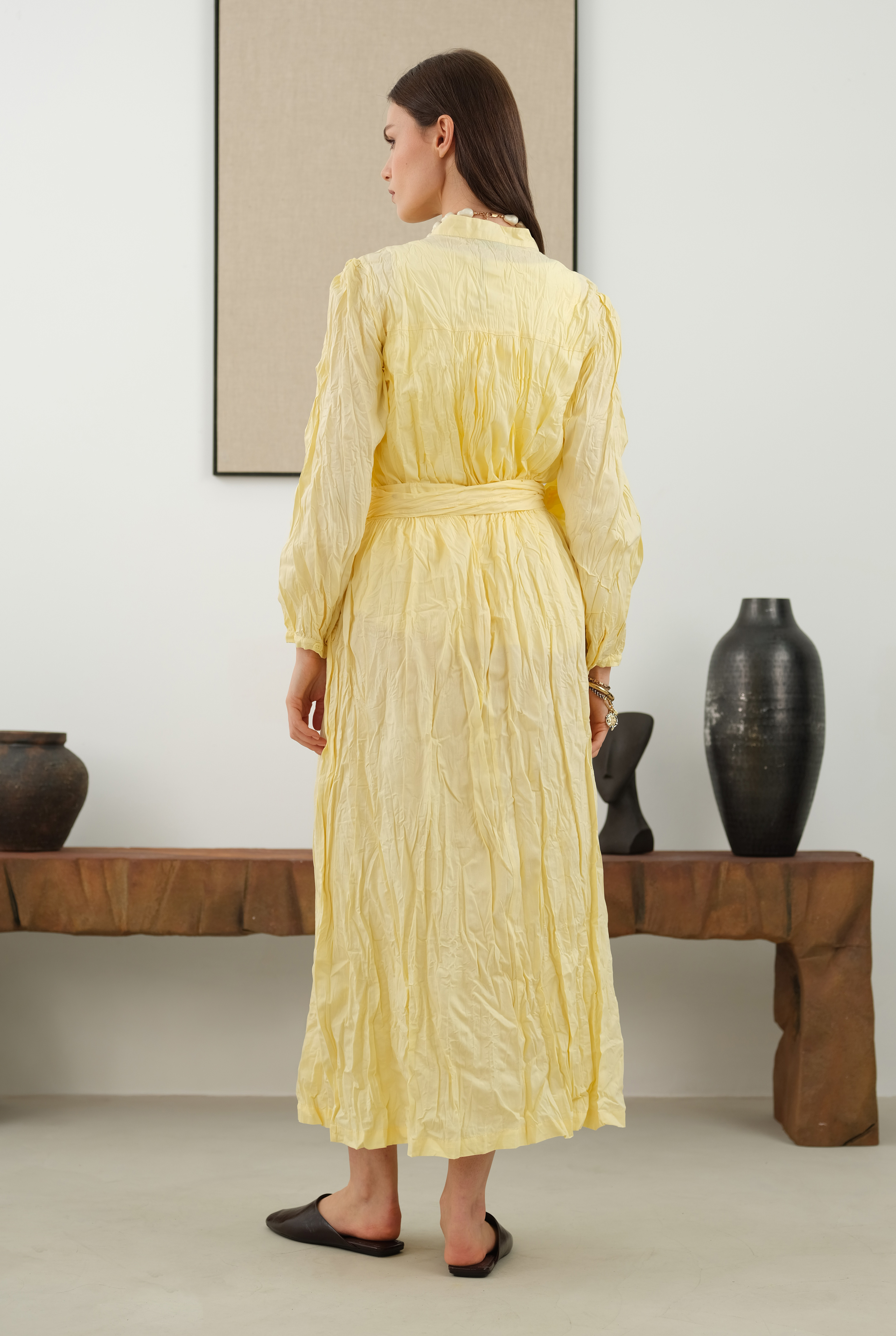 Wrinkled Set Soft Yellow - 3