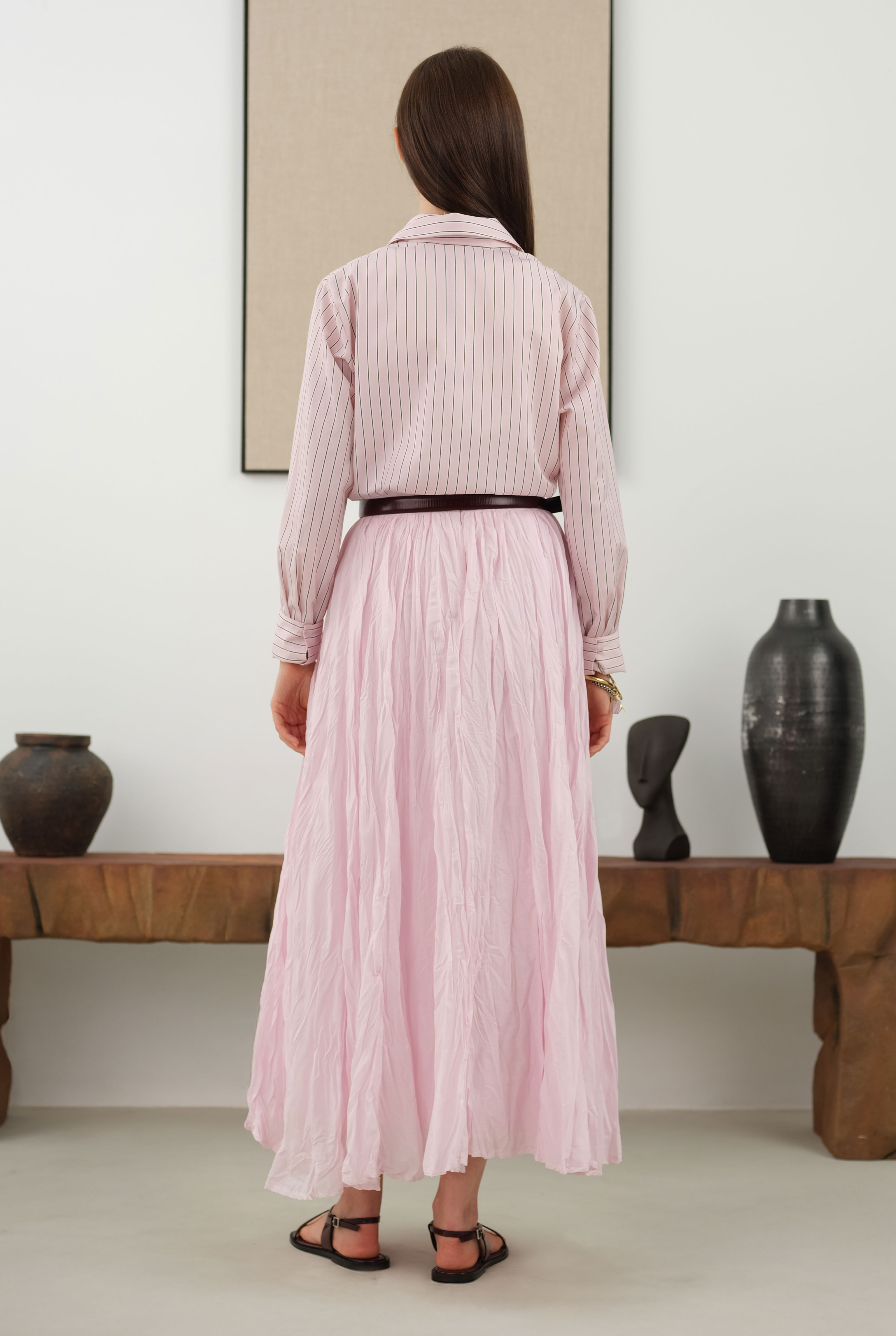 Striped Fit Shirt Pink - 5