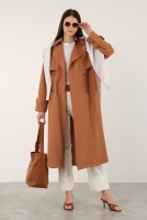 Tencel Trenchcoat Dark Mango 