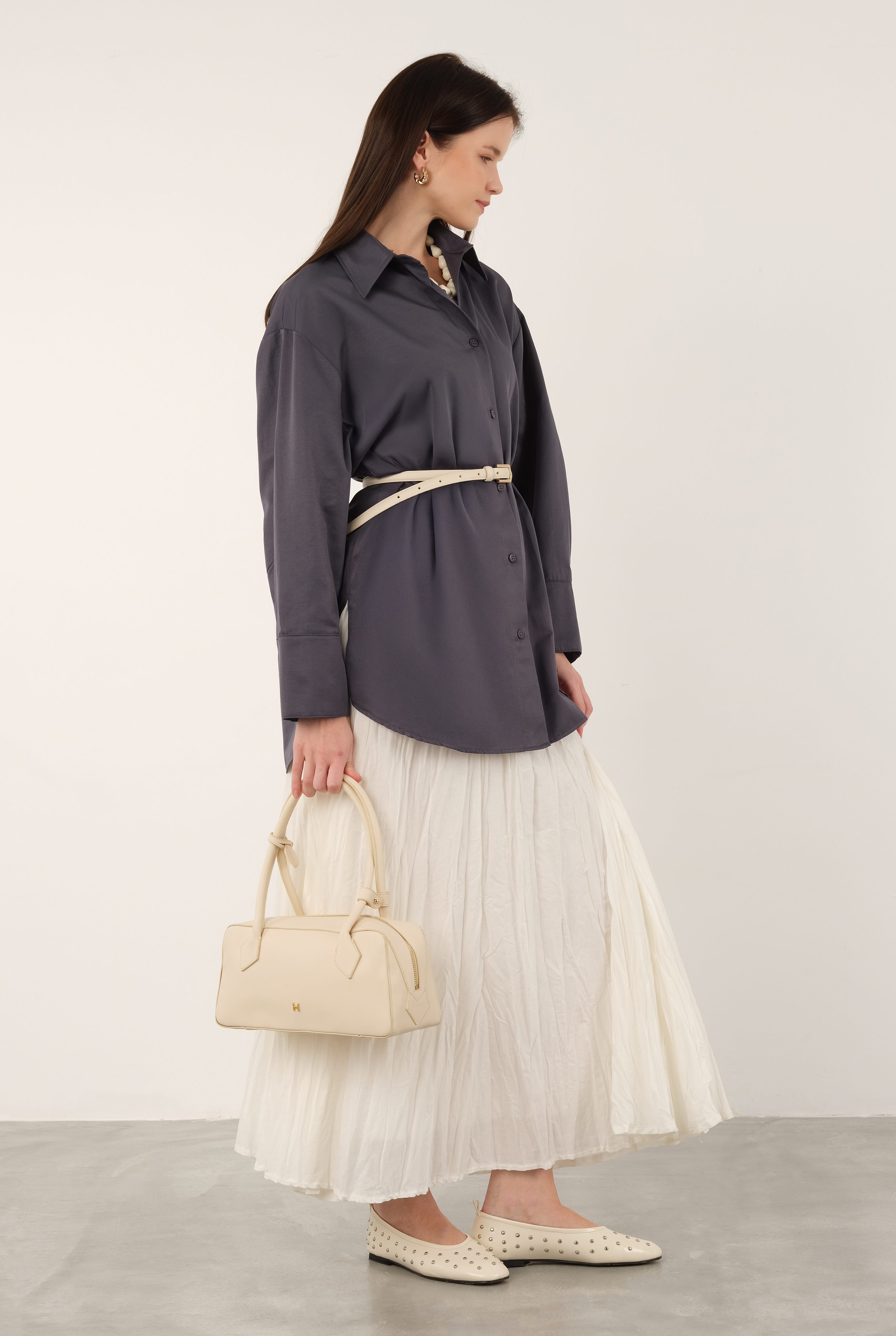 Poplin Shirt Short Fume - 6