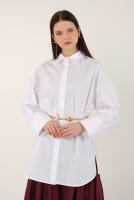 Poplin Shirt Short Ecru 