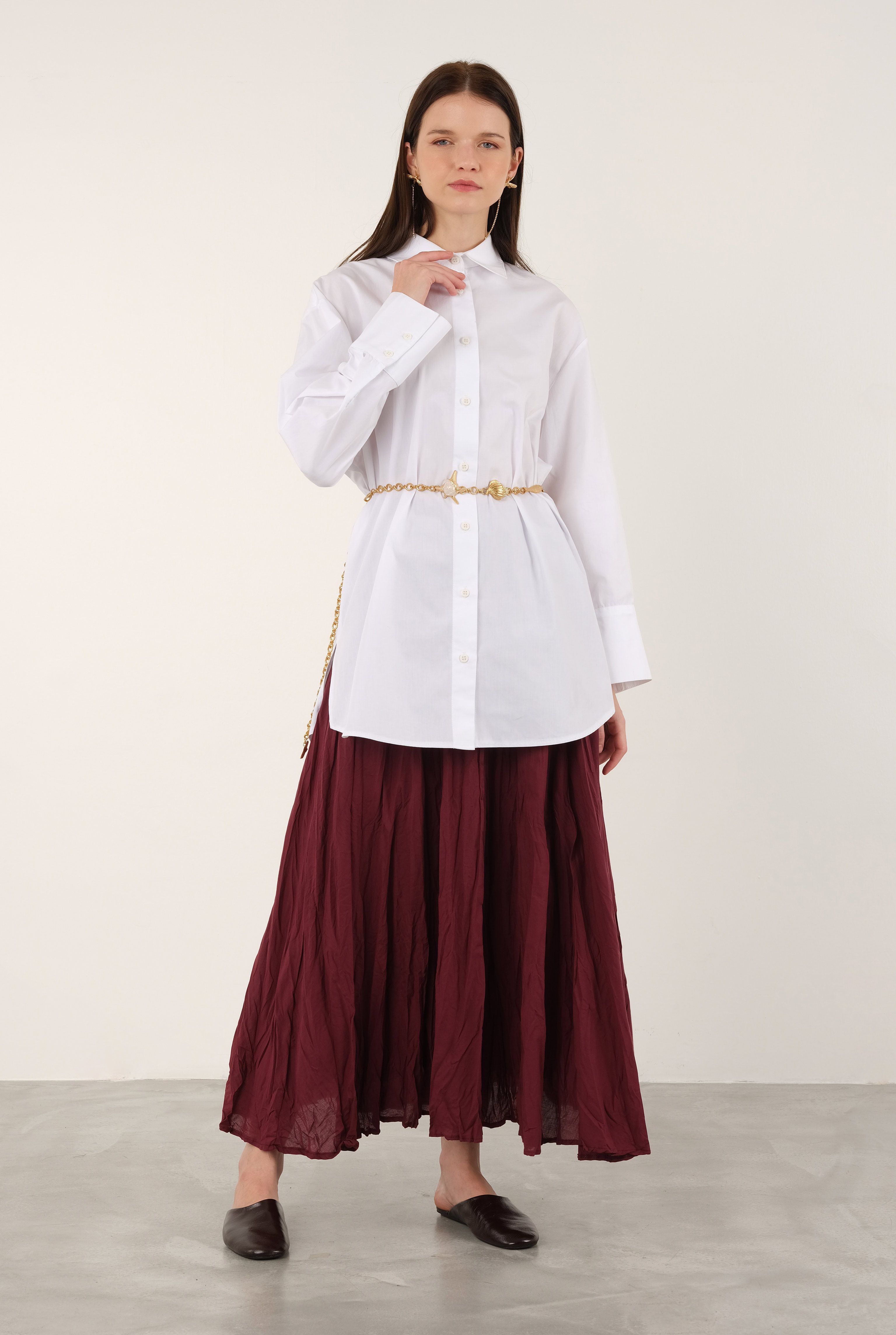 Poplin Shirt Short Ecru - 4