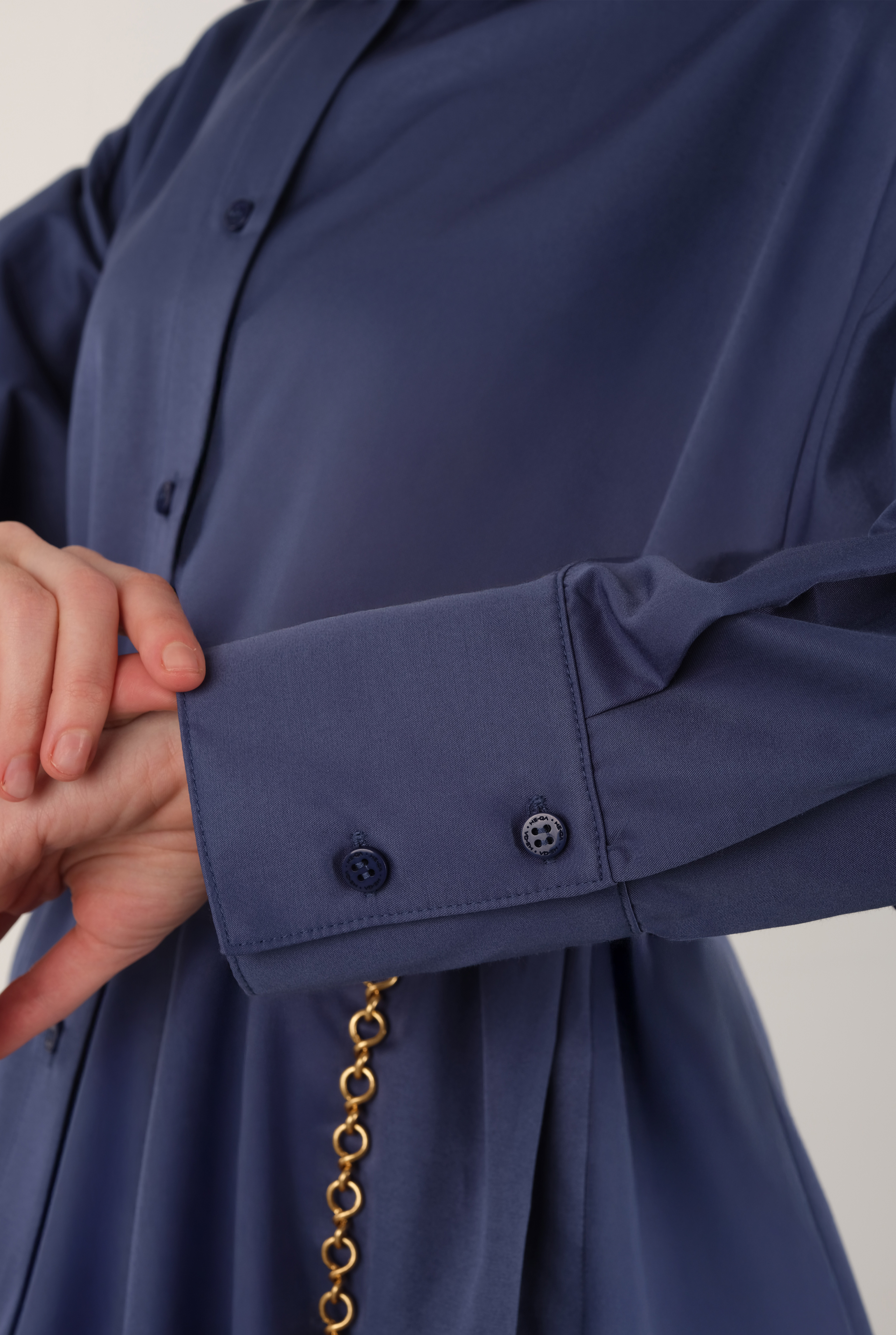 Poplin Shirt Short Royal Blue - 6