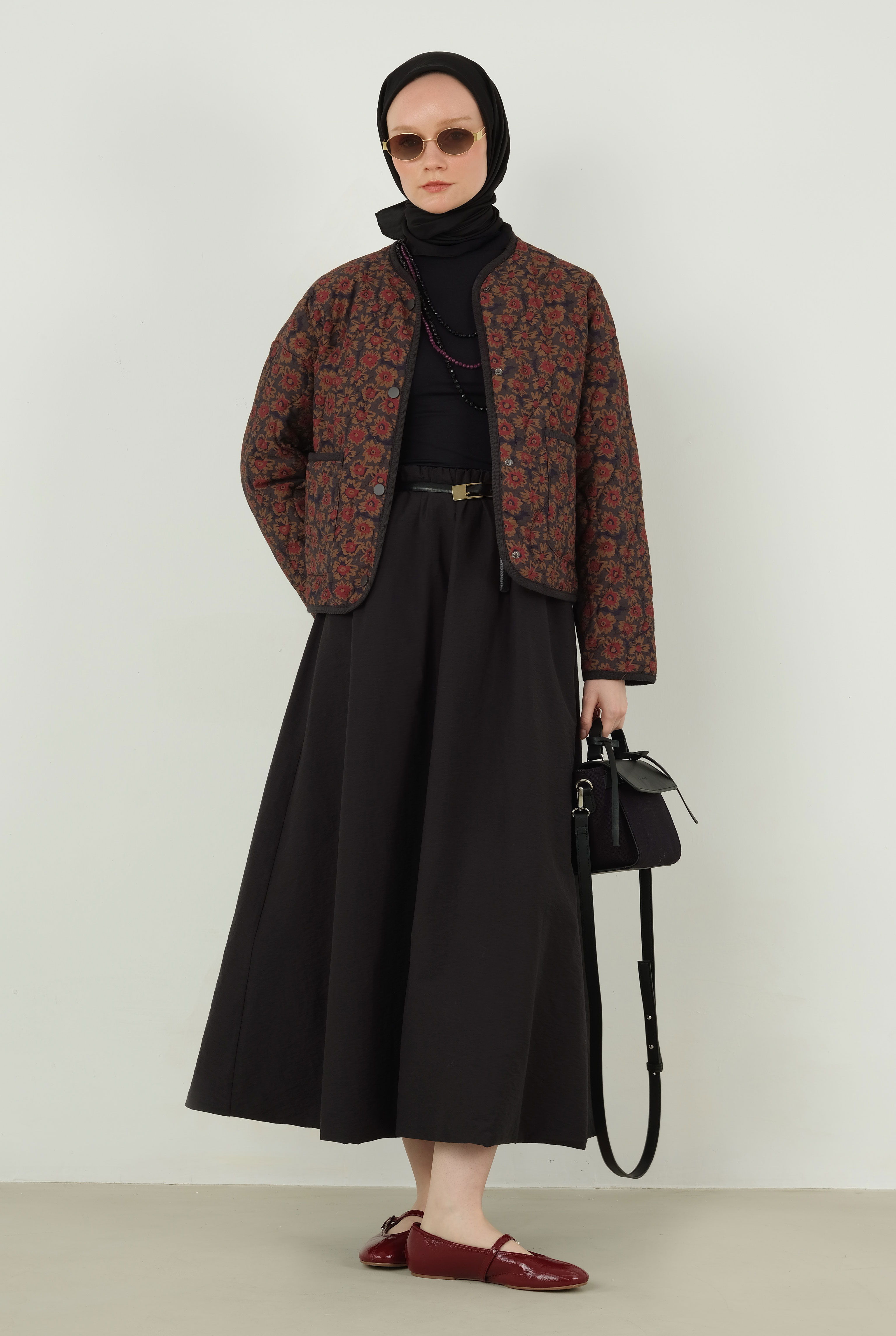Soft Wrinkled Scarf Black - 8