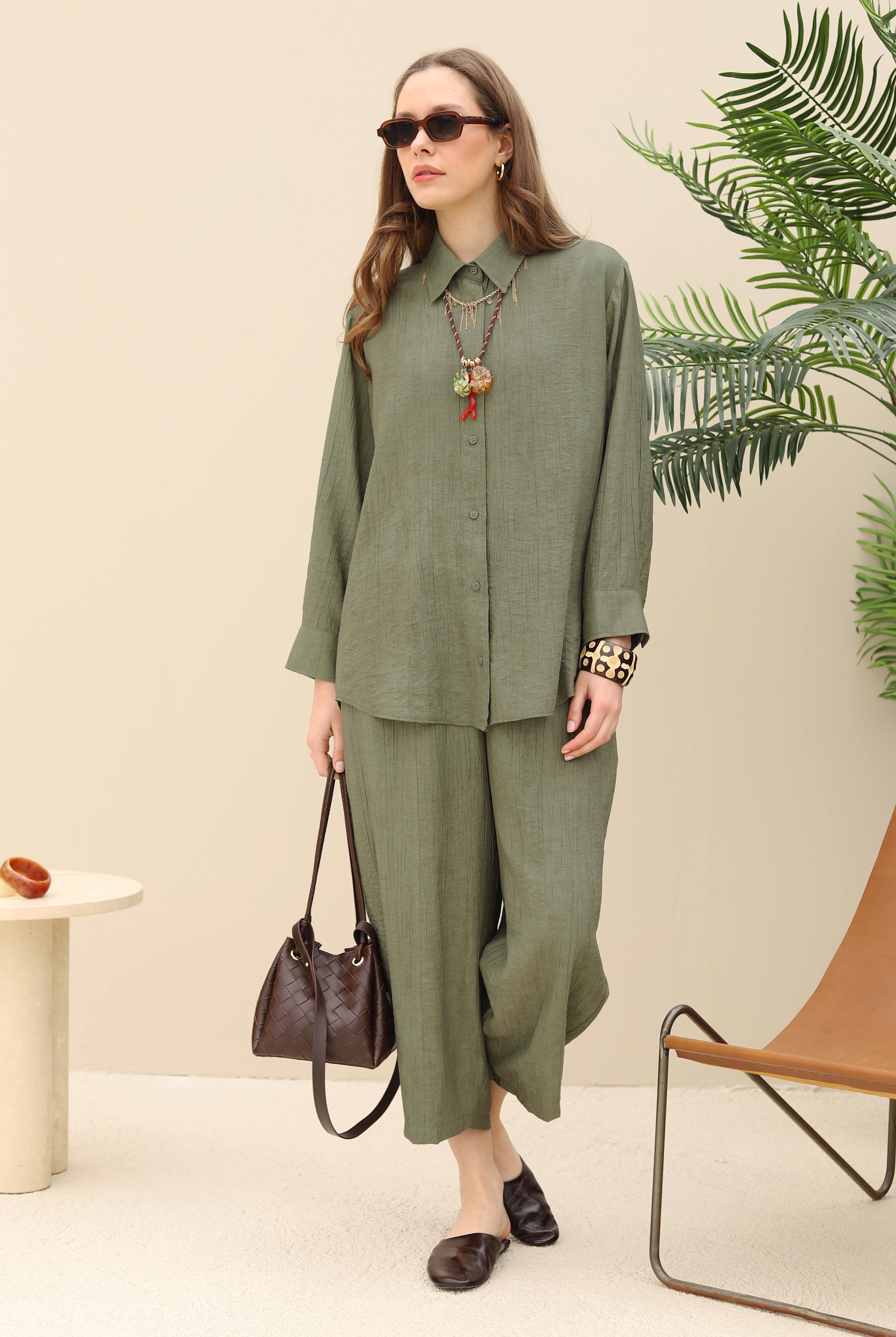 Textured Basic Set Dark Almond Green - 5