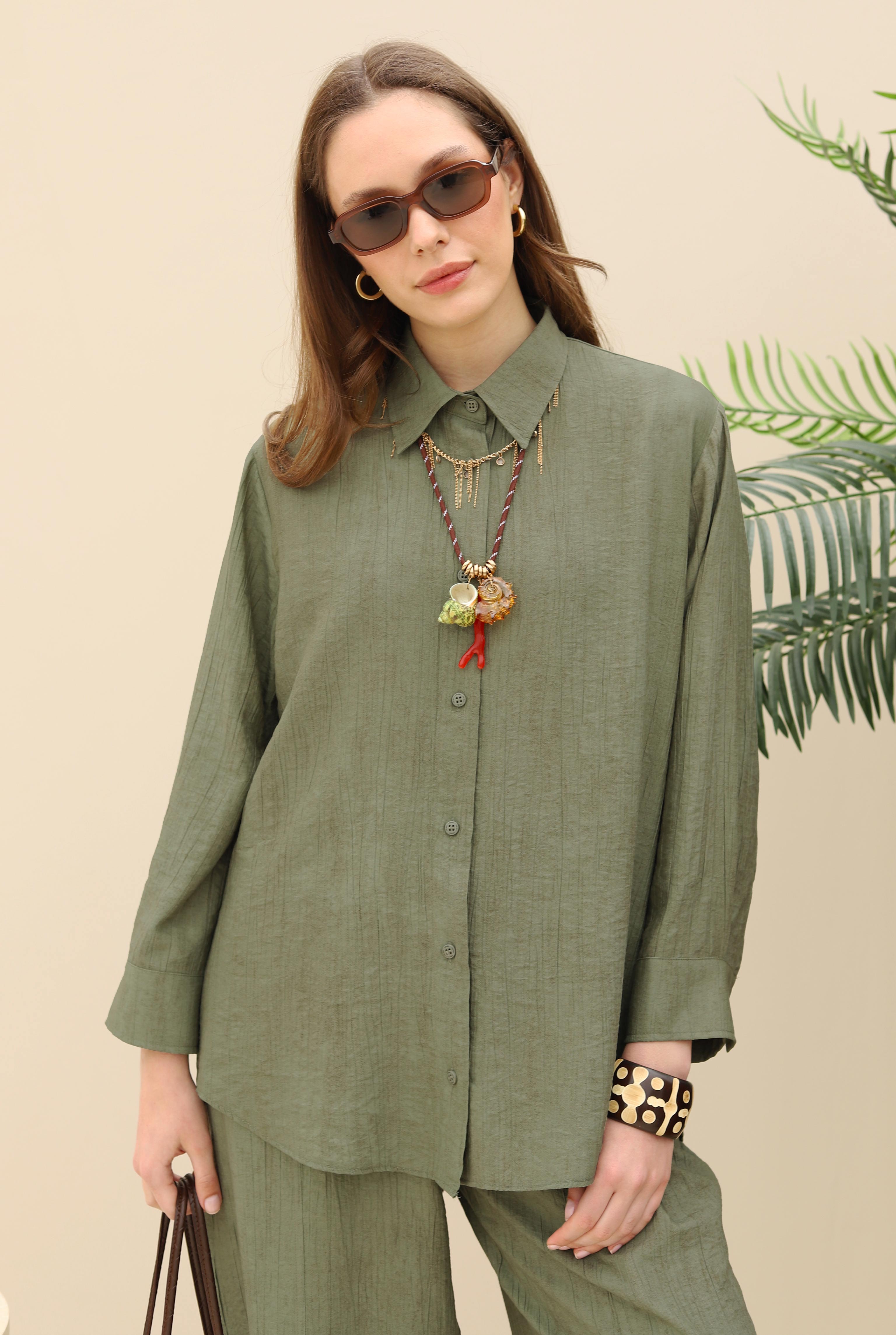 Textured Basic Set Dark Almond Green - 7
