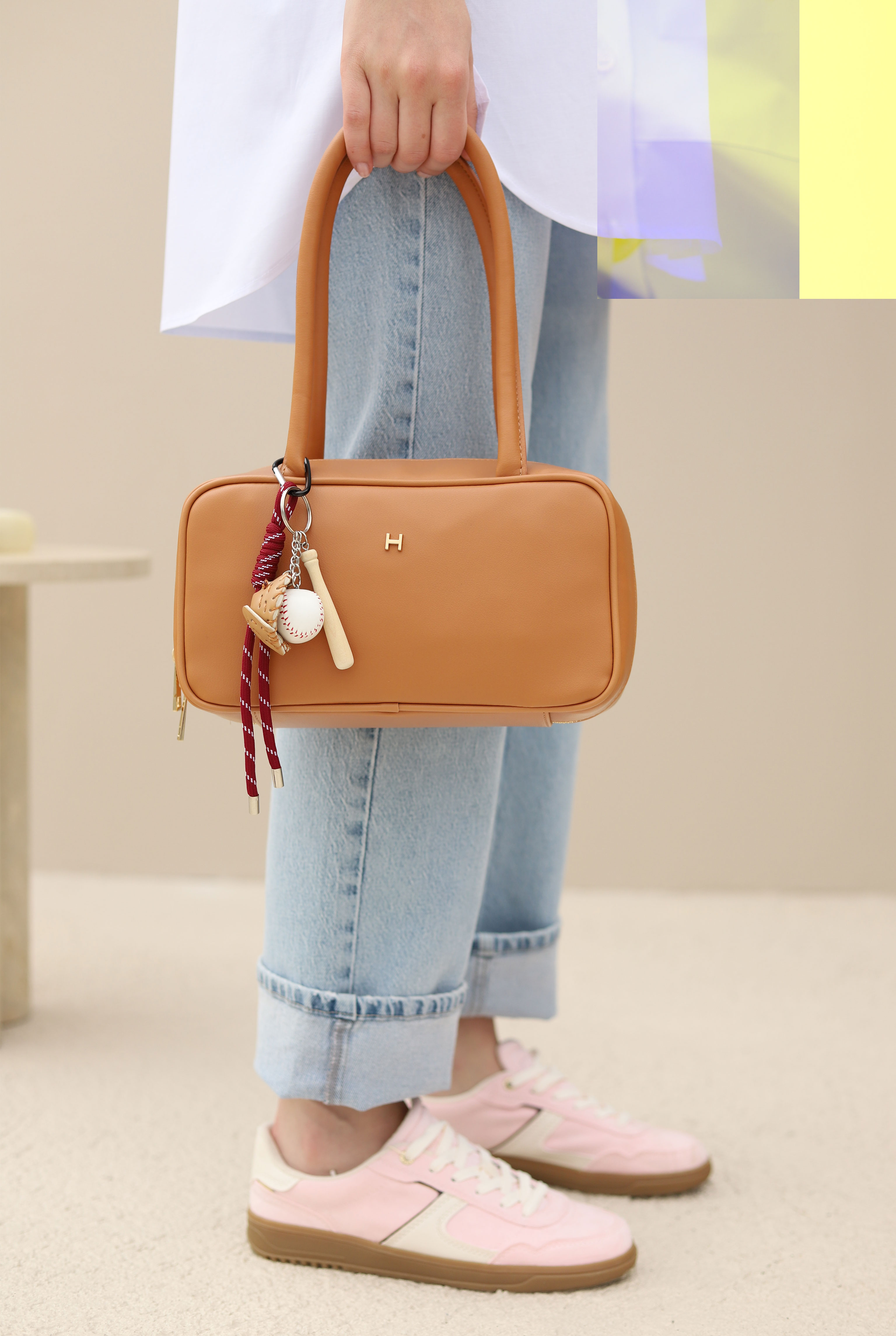 Long Strap Bag Light Tan - 5