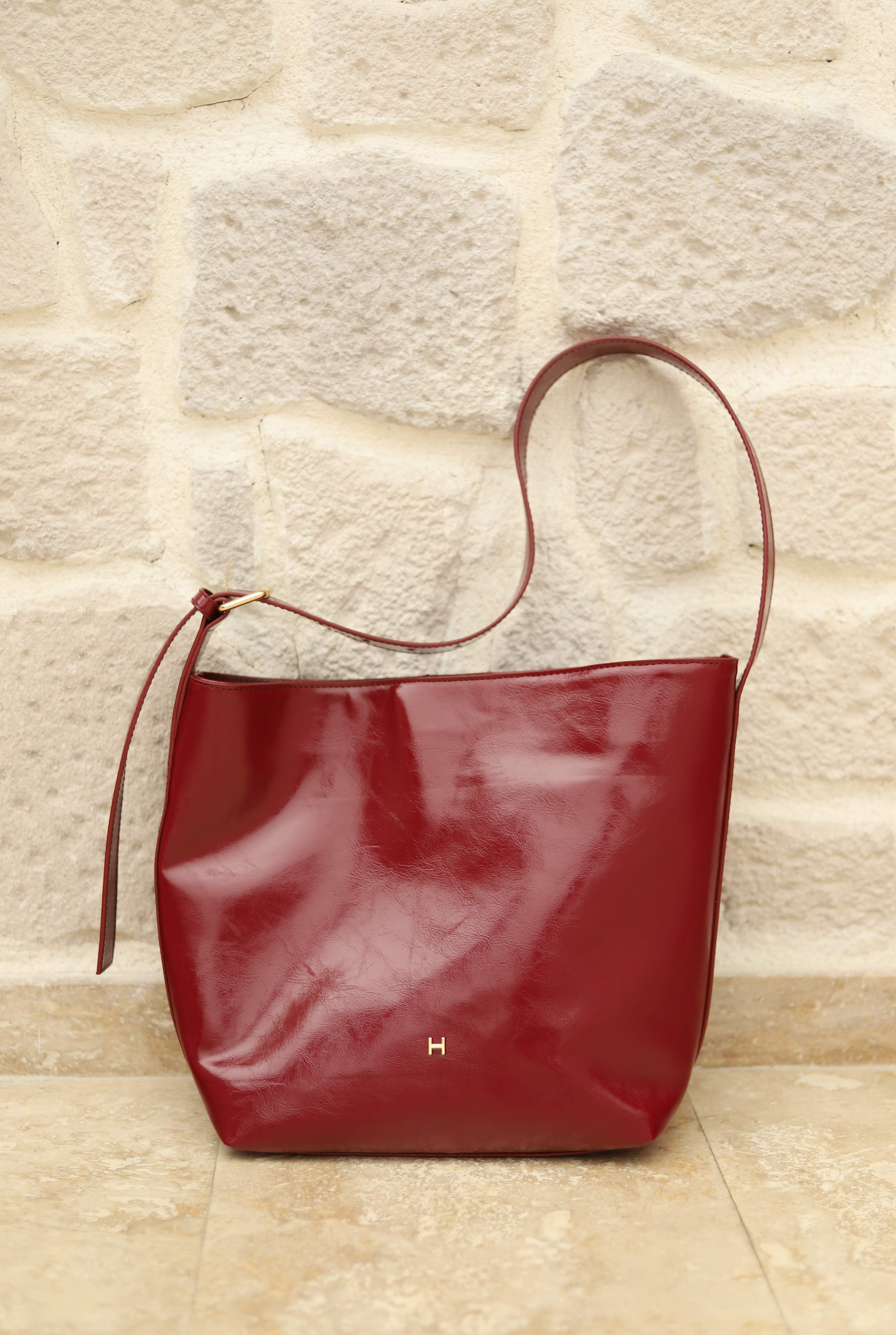 Leather Tote Bag Sour Cherry - 3