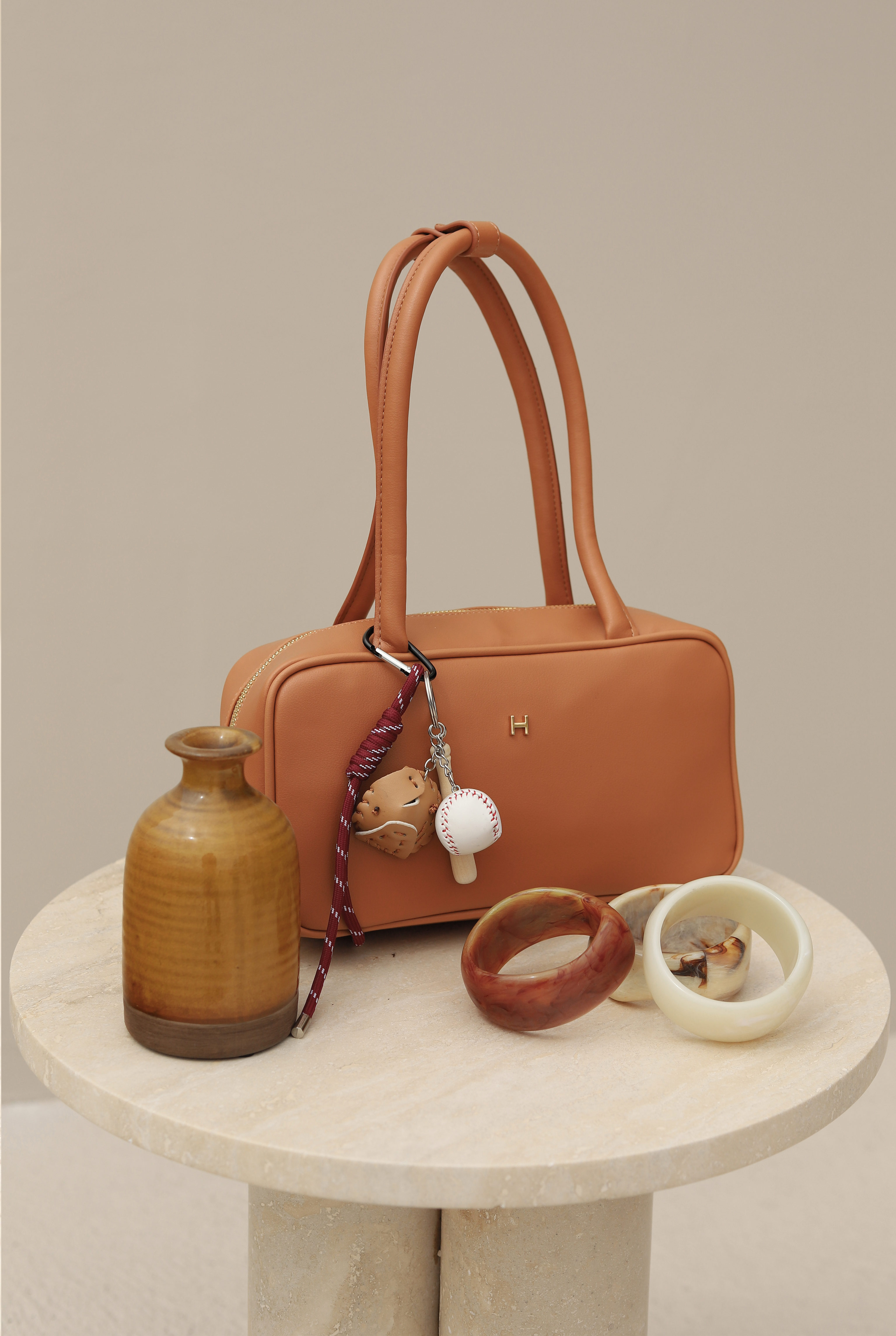 Long Strap Bag Light Tan - 6