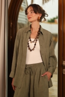 Textured Basic Set Dark Almond Green 
