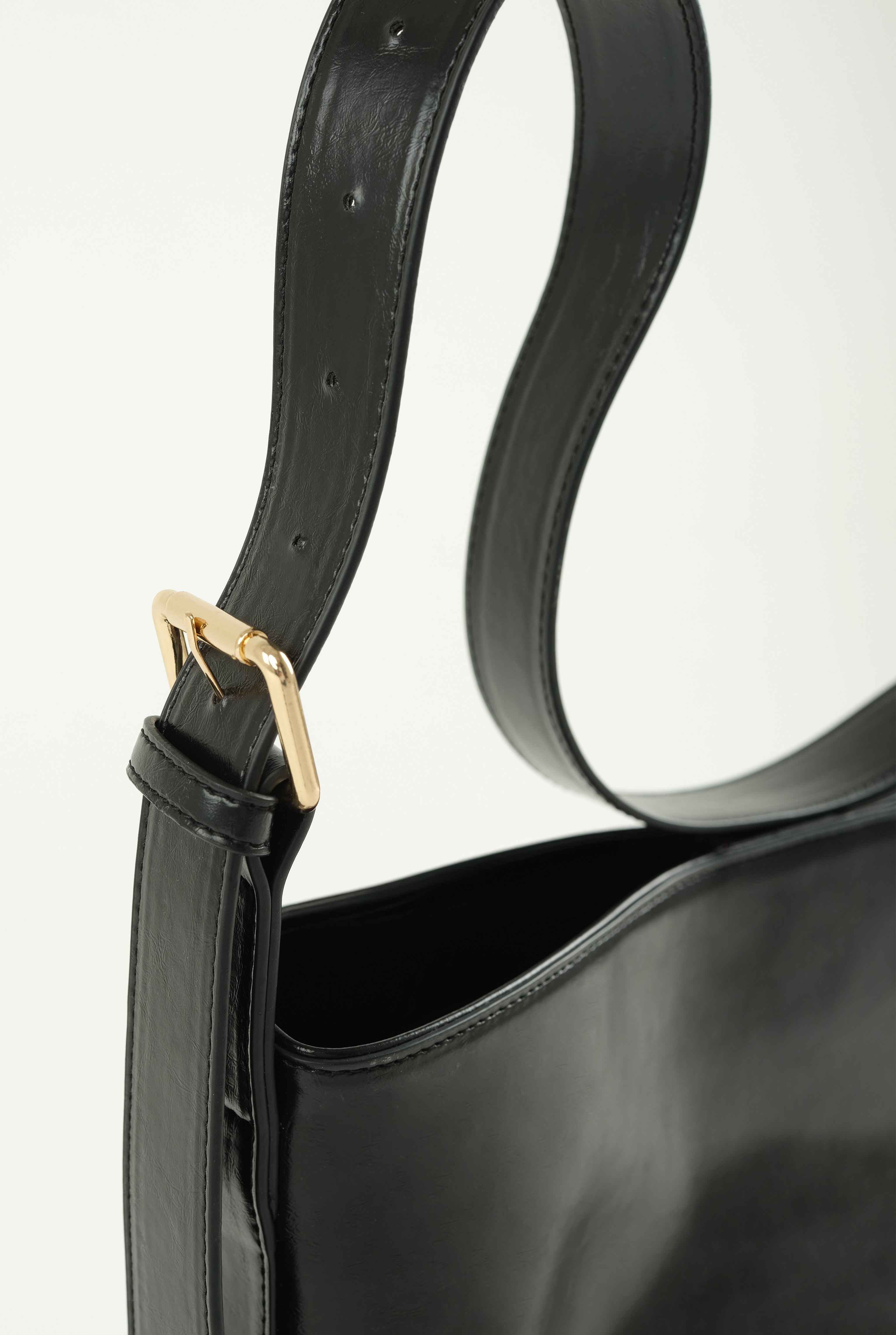 Leather Tote Bag Black - 6